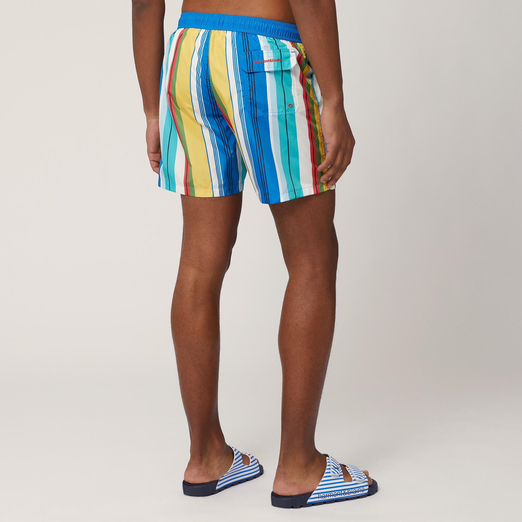 Multicolor Swim Trunks, Canary Yellow, large image number 1