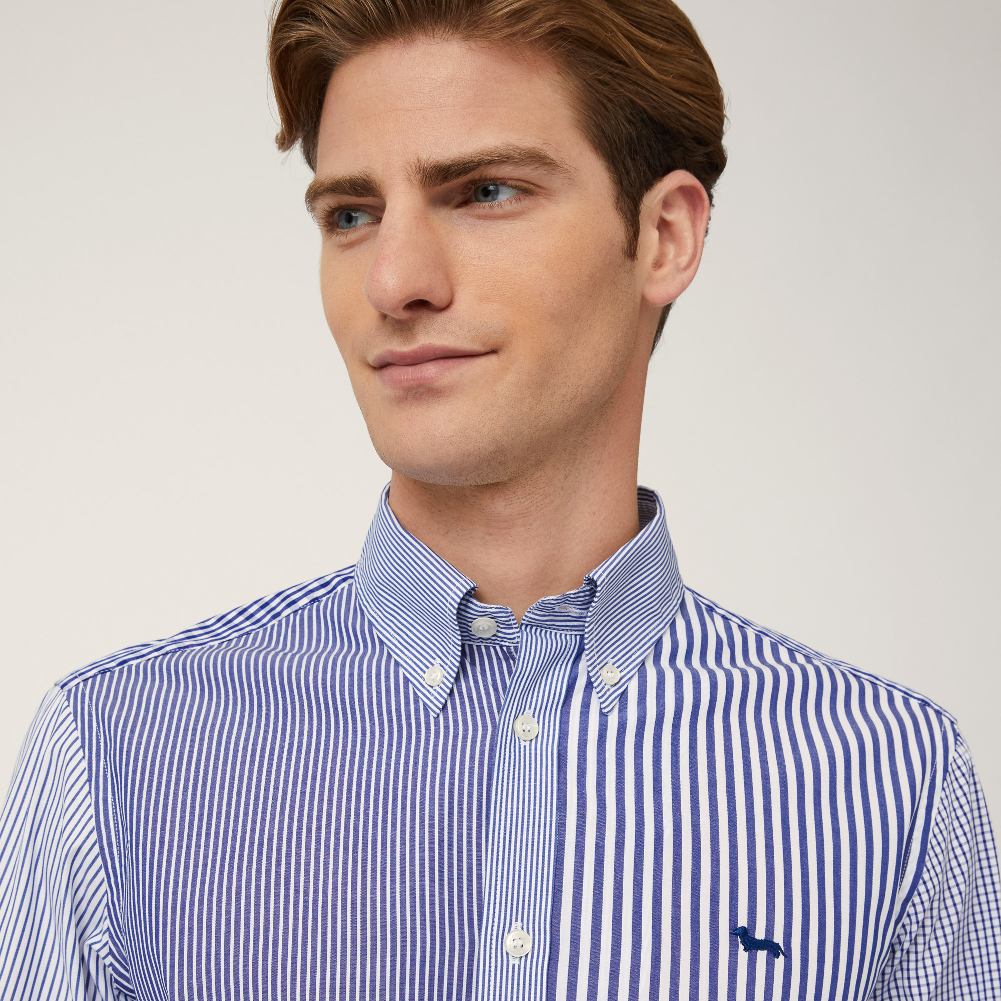 Regular Fit Piazzetta Shirt, Blu, large image number 2