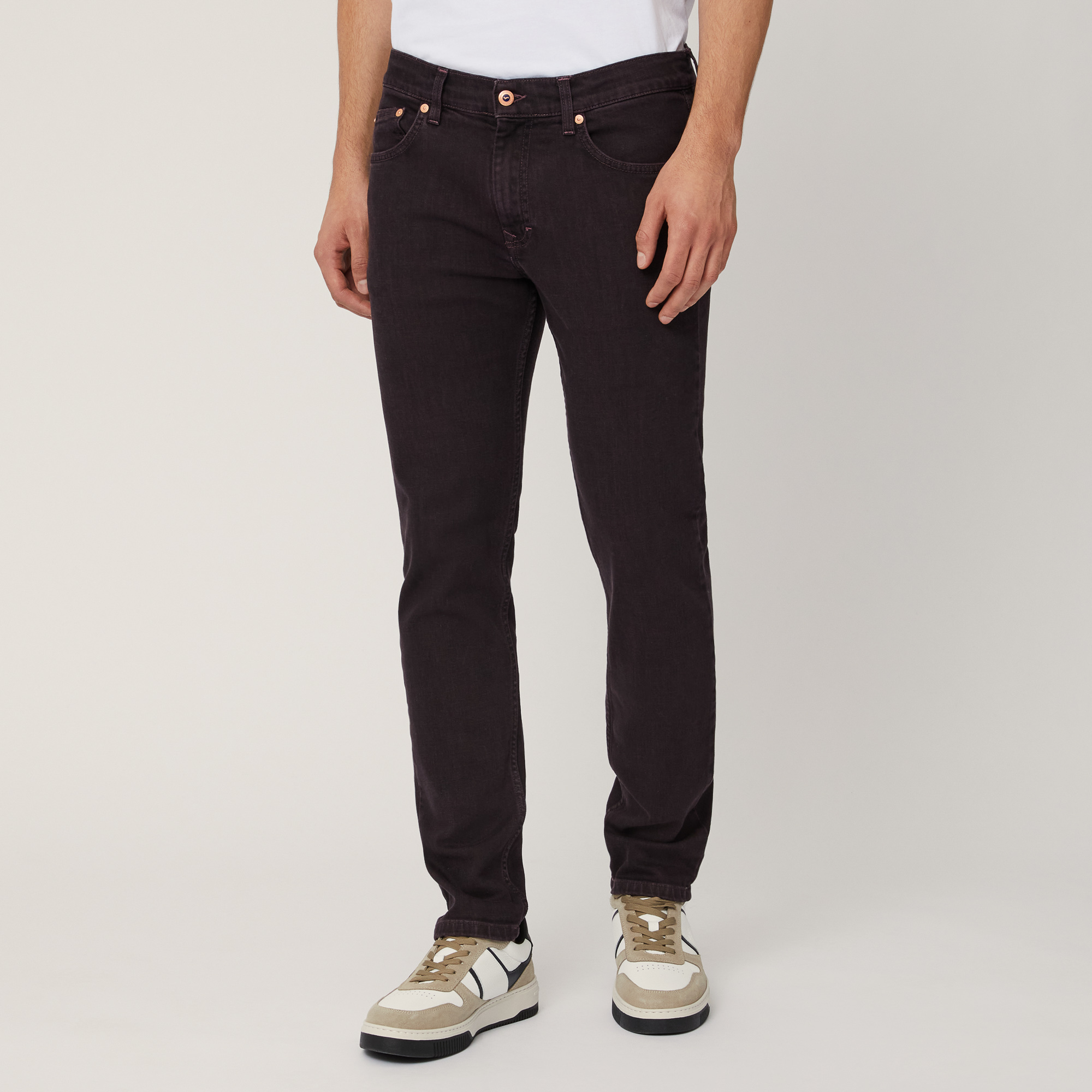 Narrow 5-Pocket Pants, Denim, large image number 0