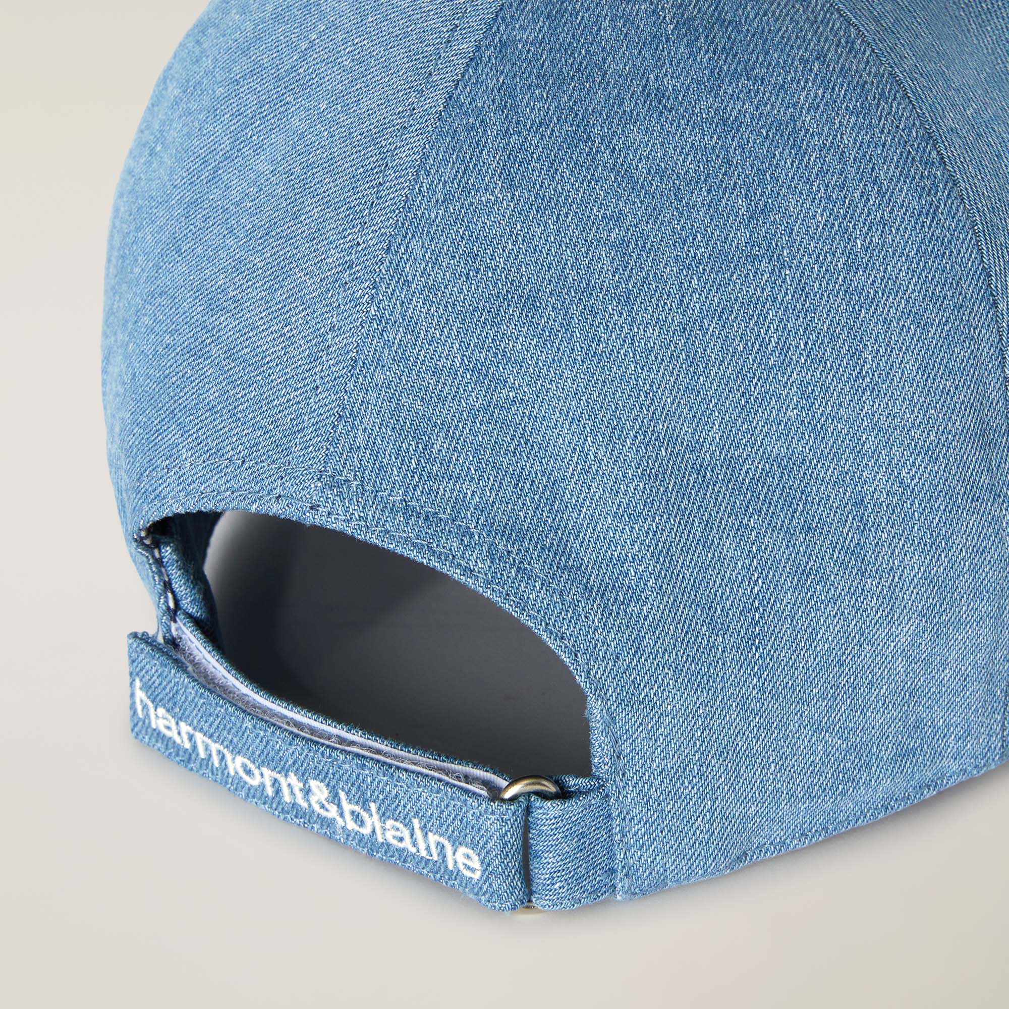 Denim Baseball Cap, Denim Blue, large image number 1