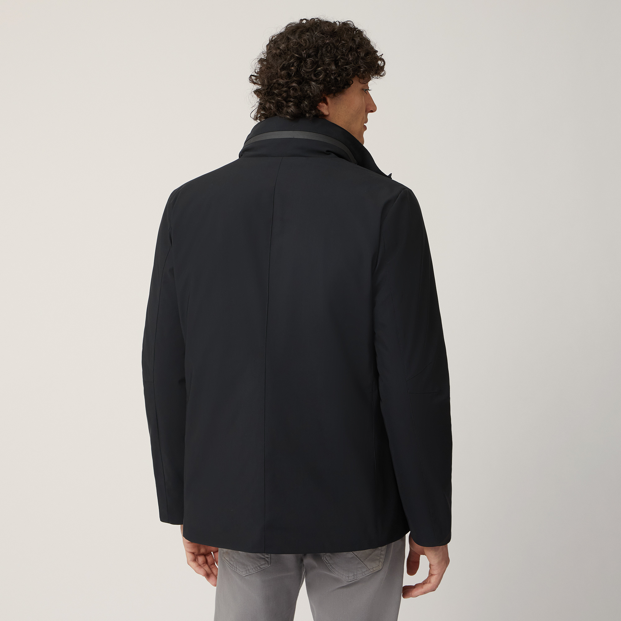 Field Jacket with Nylon Interior, Black , large image number 1