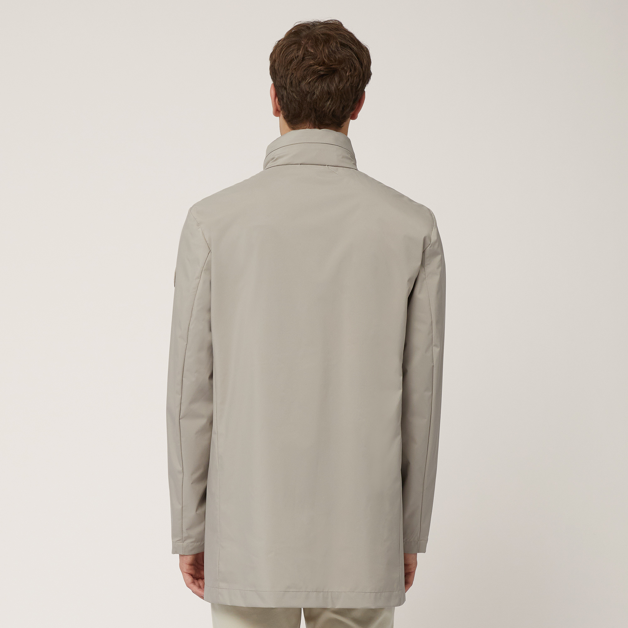 Trench Corto In Softshell, Beige, large image number 1