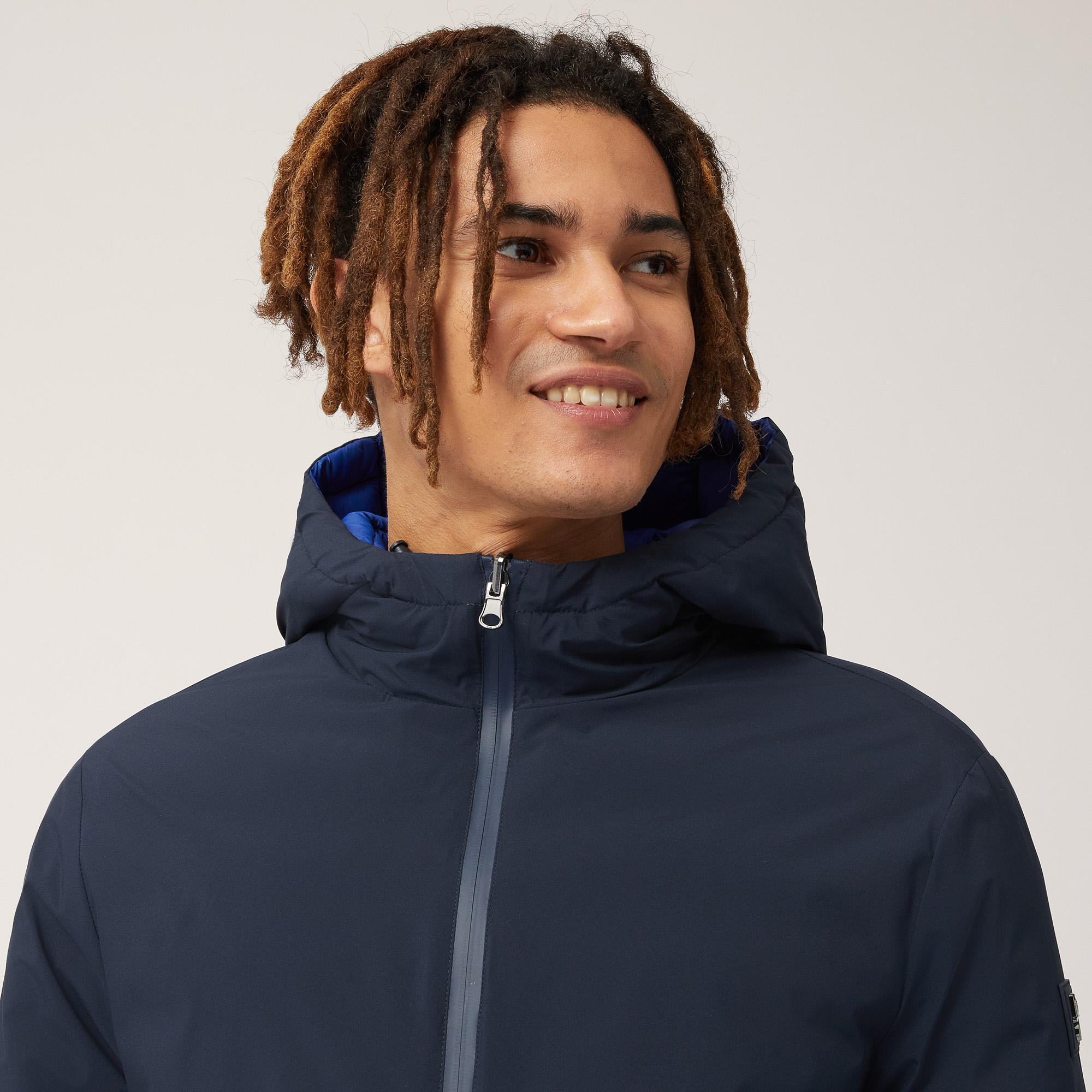 Hooded Jacket, Blue, large image number 2