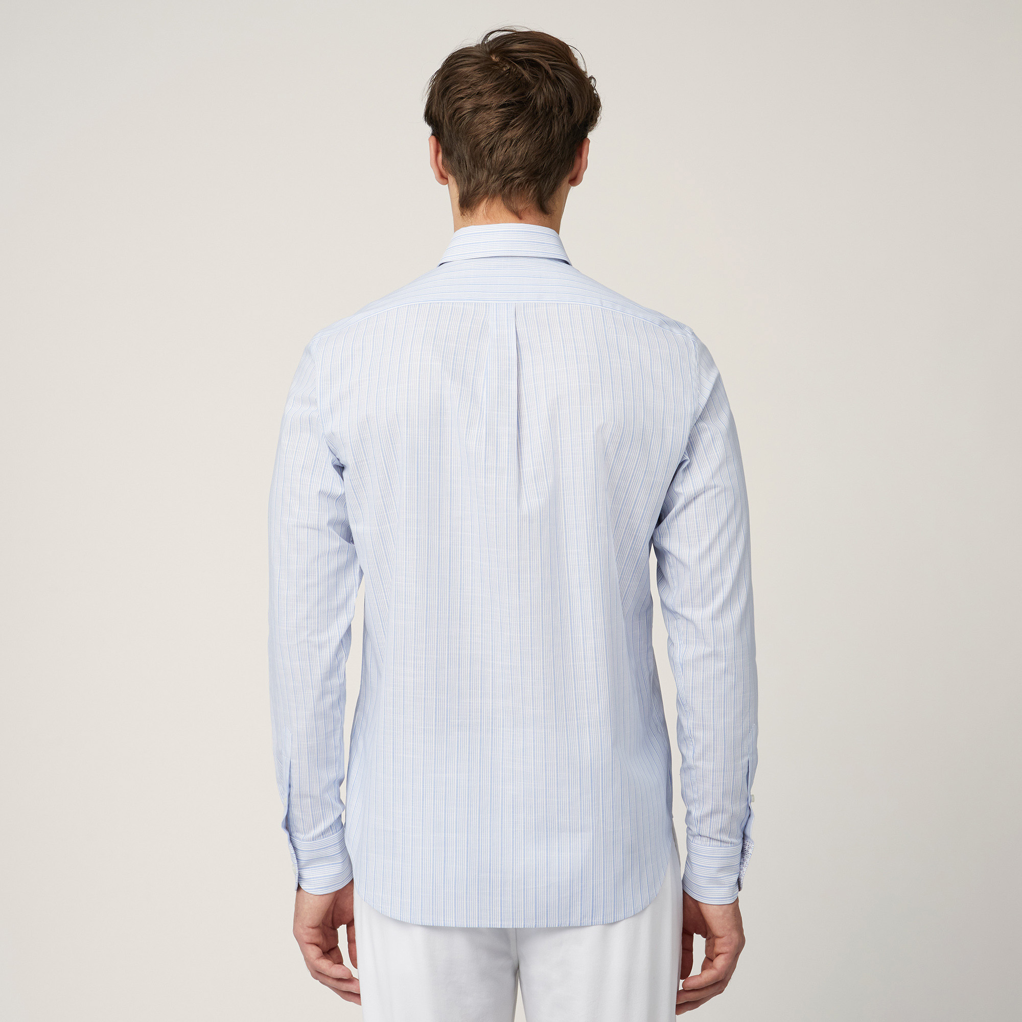 Shirt with button-down collar