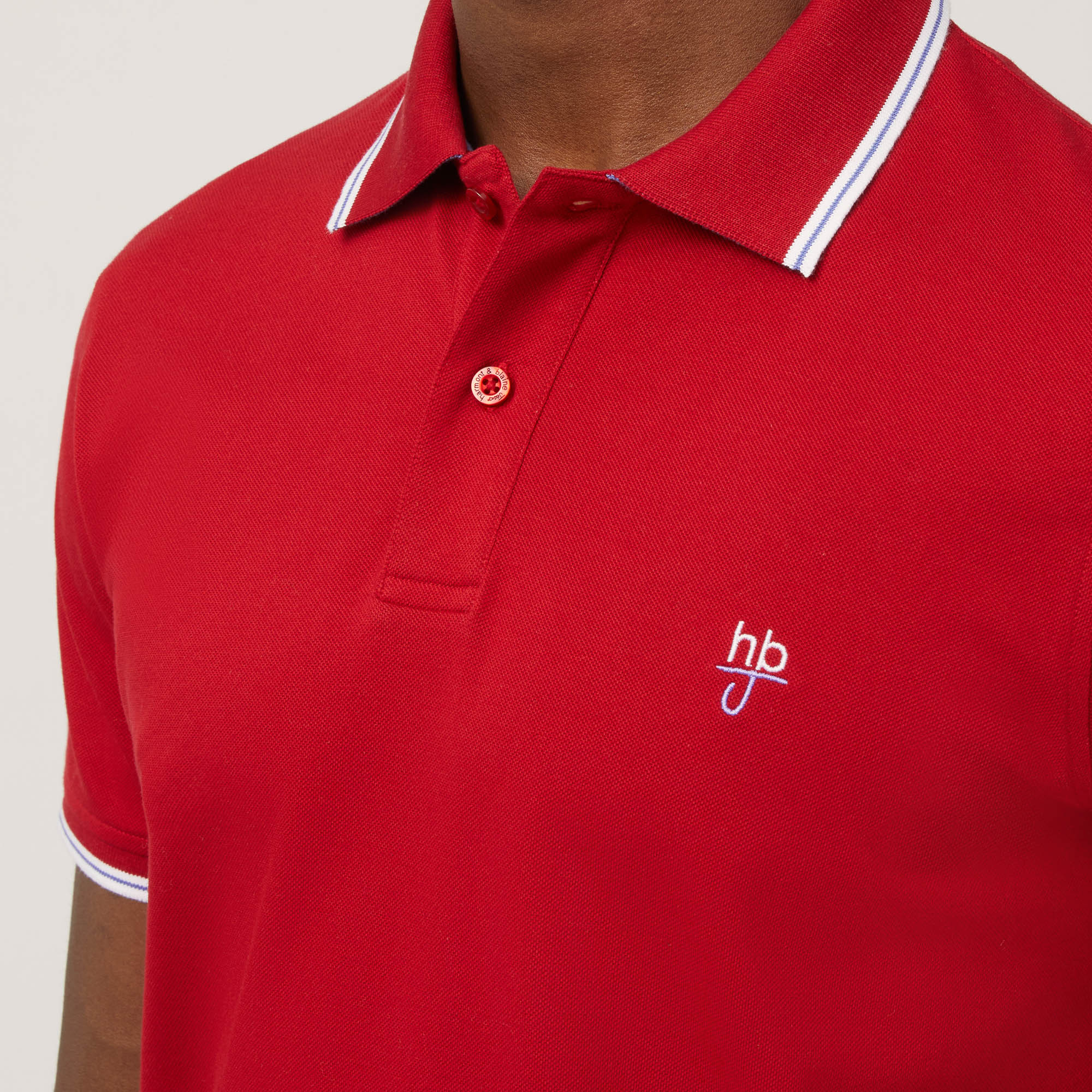 Polo Narrow Fit Con Logo, Rosso, large image number 2