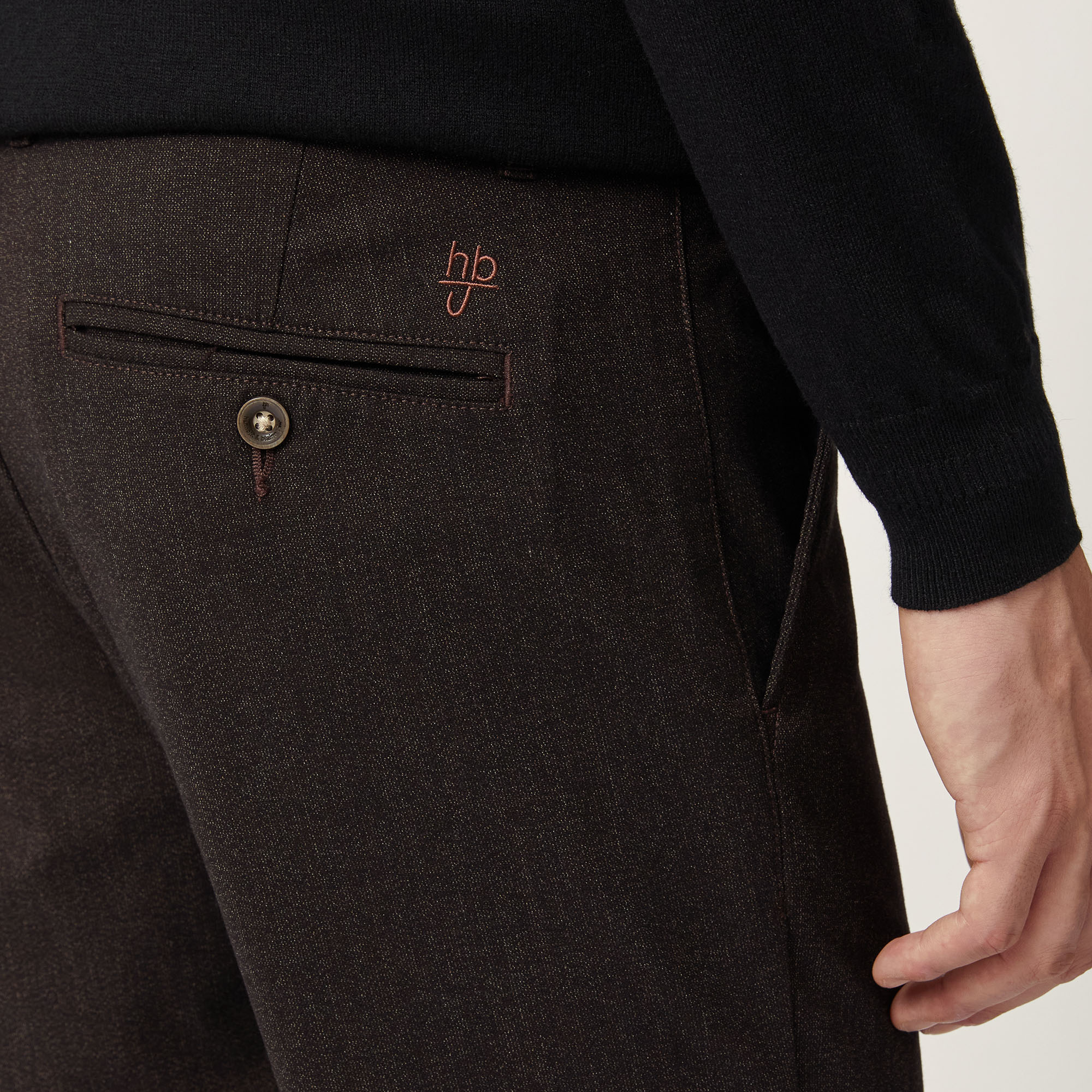 Pantaloni In Cotone Stretch, , large image number 2