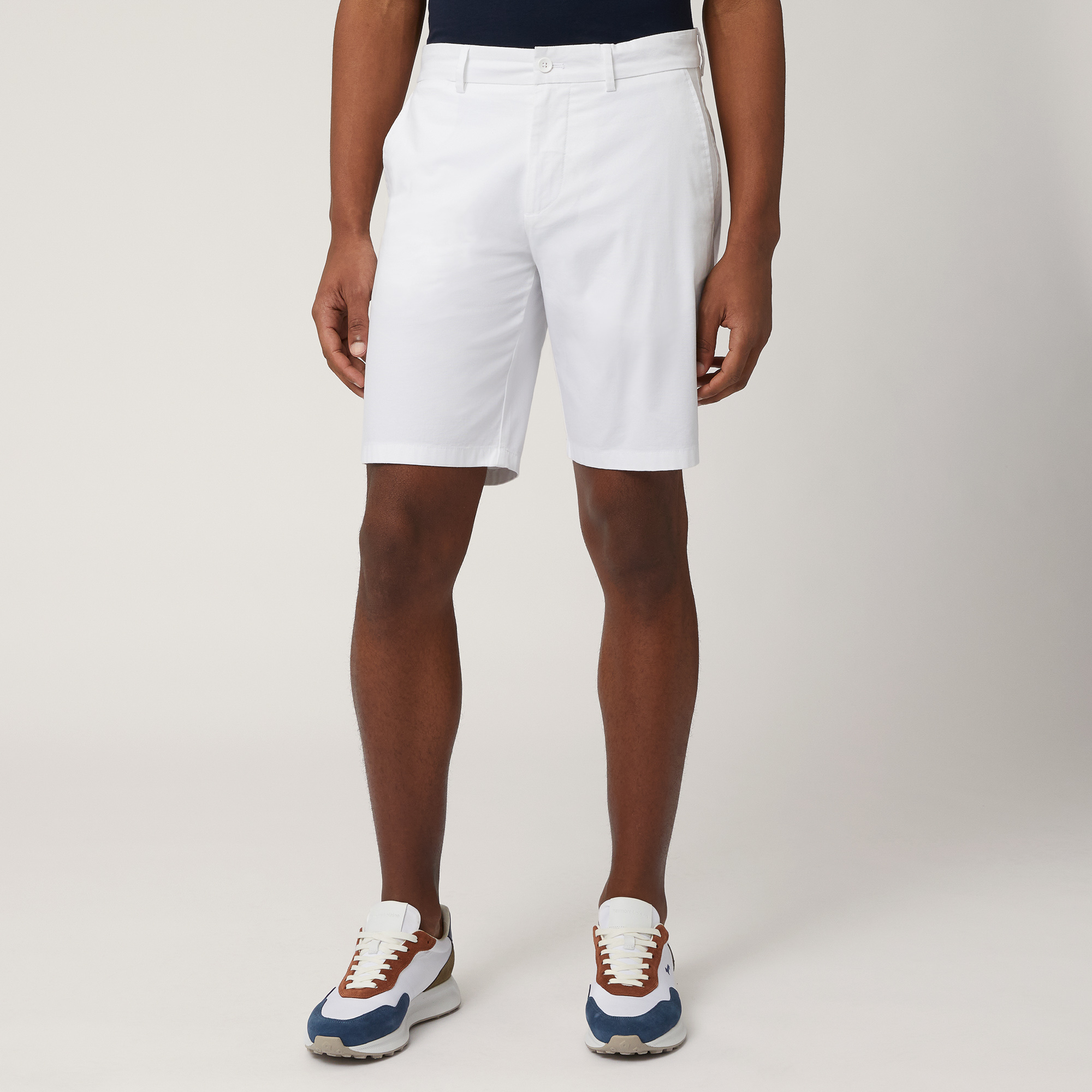 Stretch Cotton Bermuda Shorts