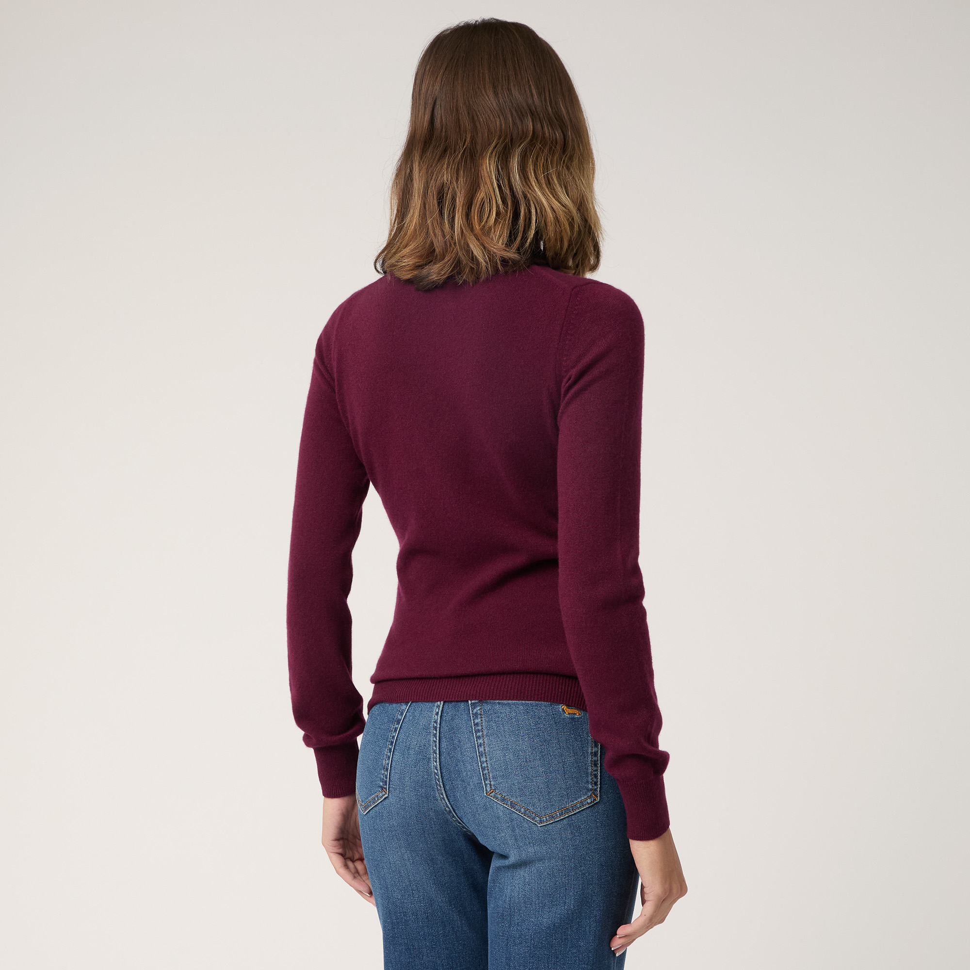 Cashmere Turtleneck Sweater, Rosso, large image number 1