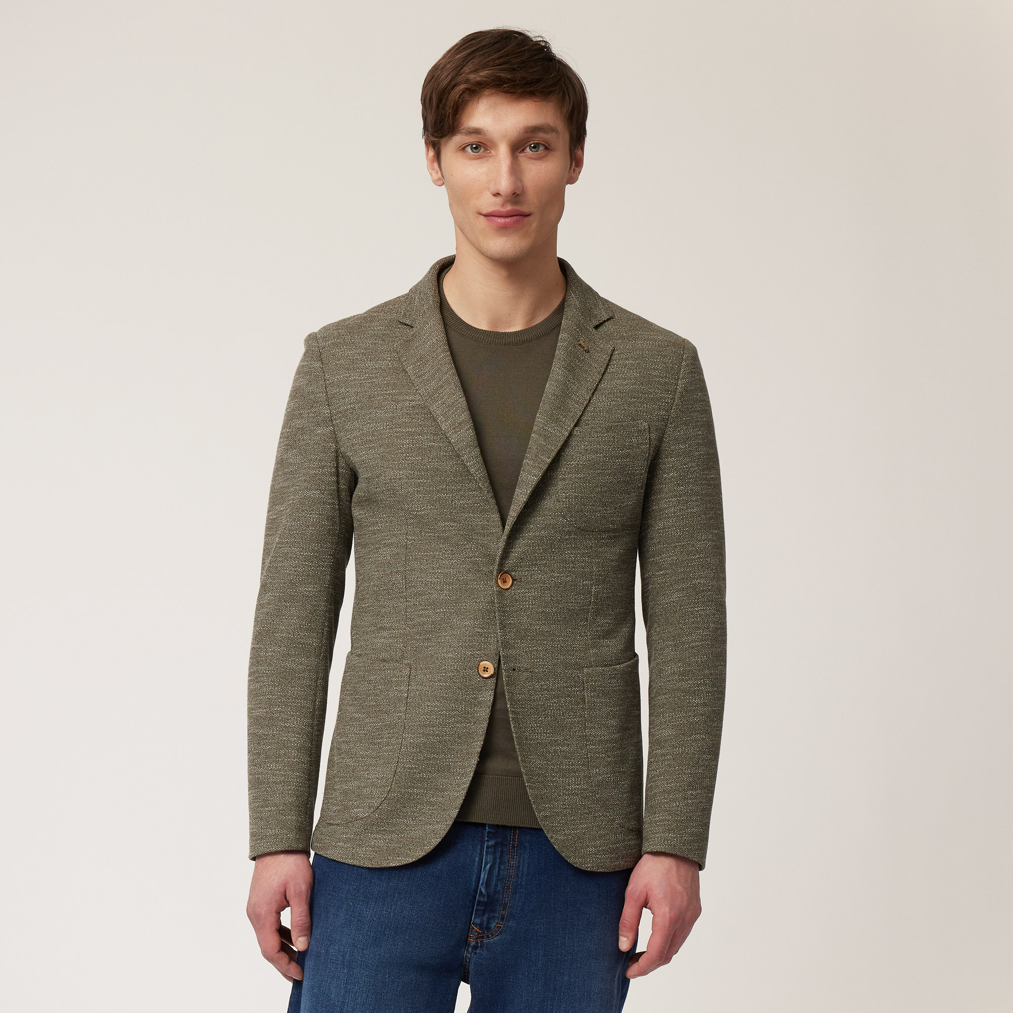 Giacca Cardigan In Jersey