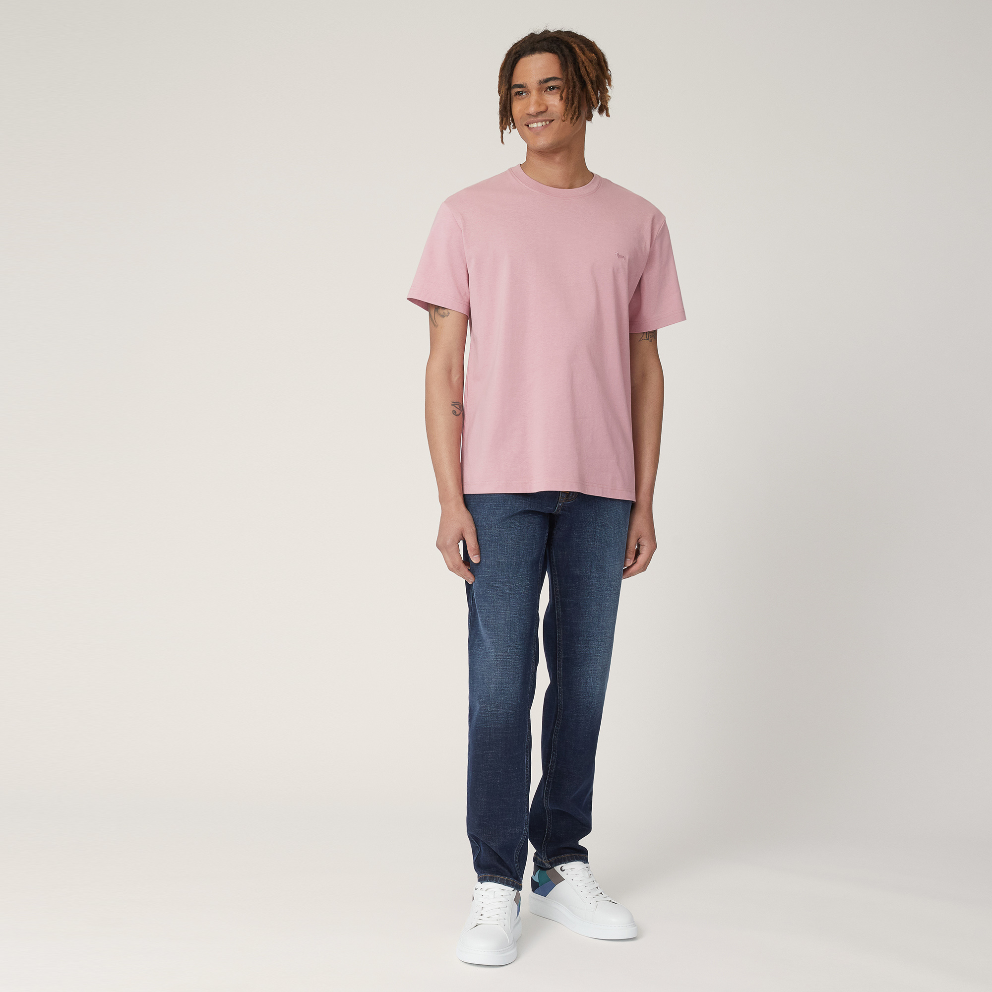 Relaxed Fit T-Shirt with Logo, Pink, large image number 3