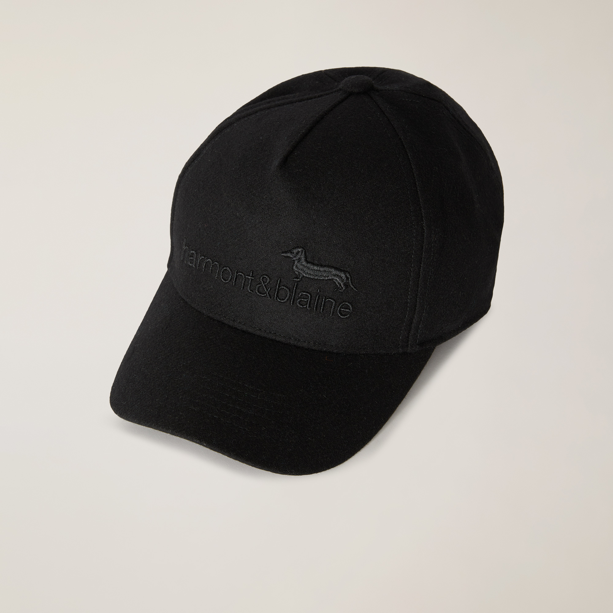 Gorra de béisbol de lana, Negro, large