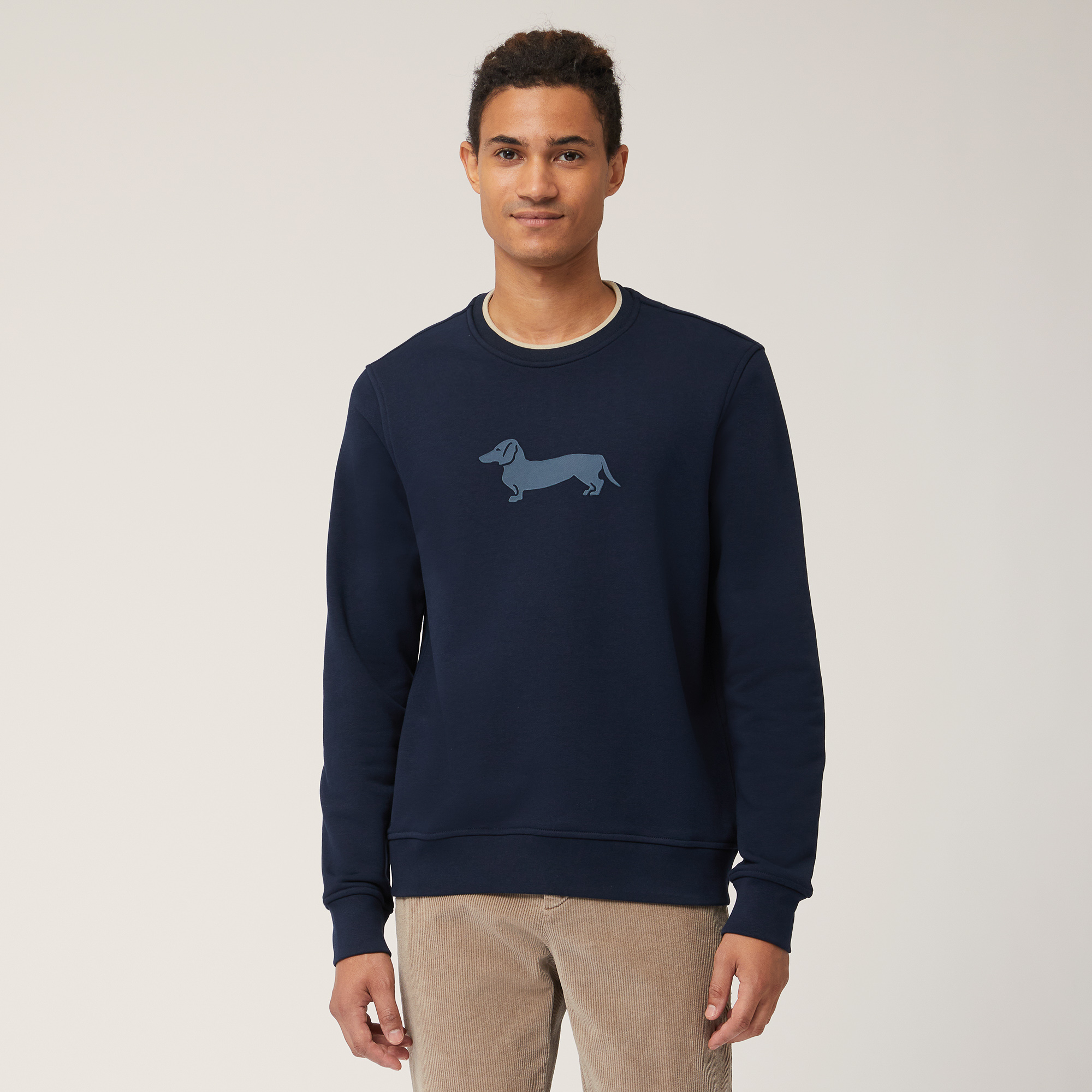 Sweater with Printed Dachshund