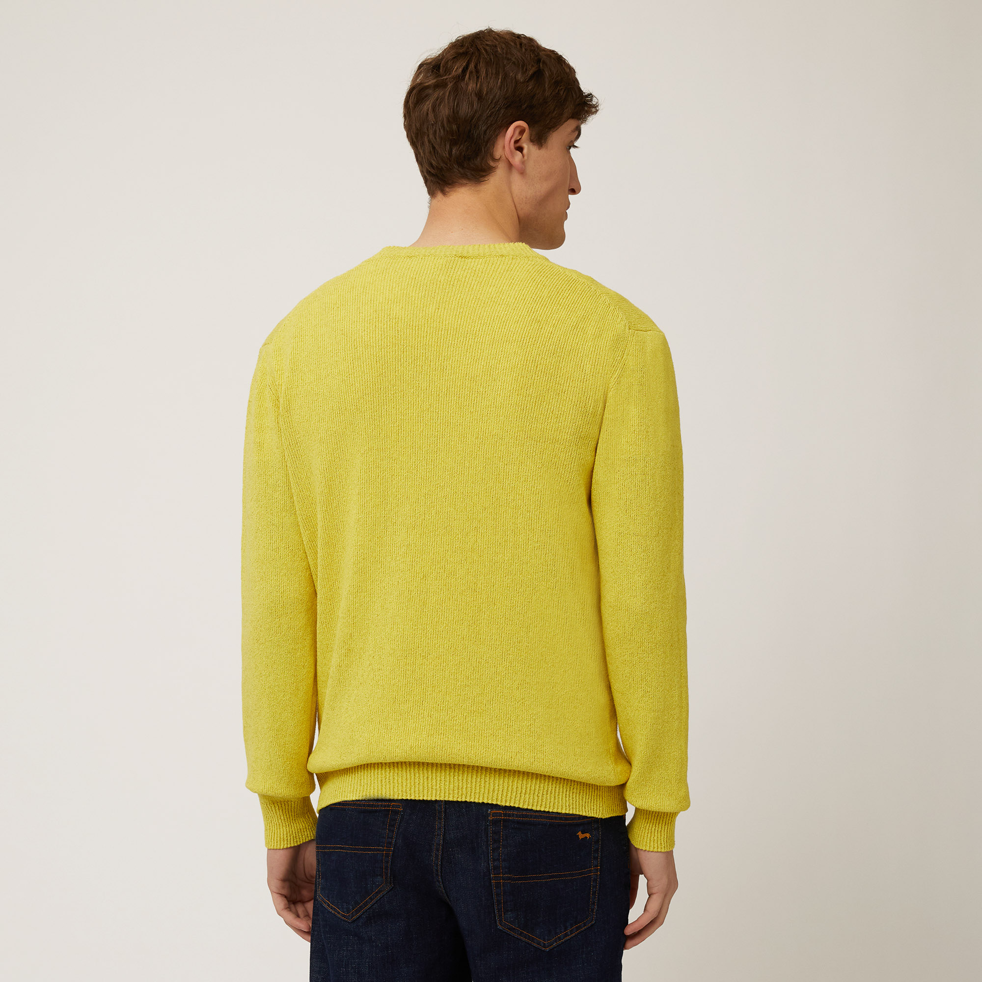 V-Neck Pullover, Canary Yellow, large image number 1