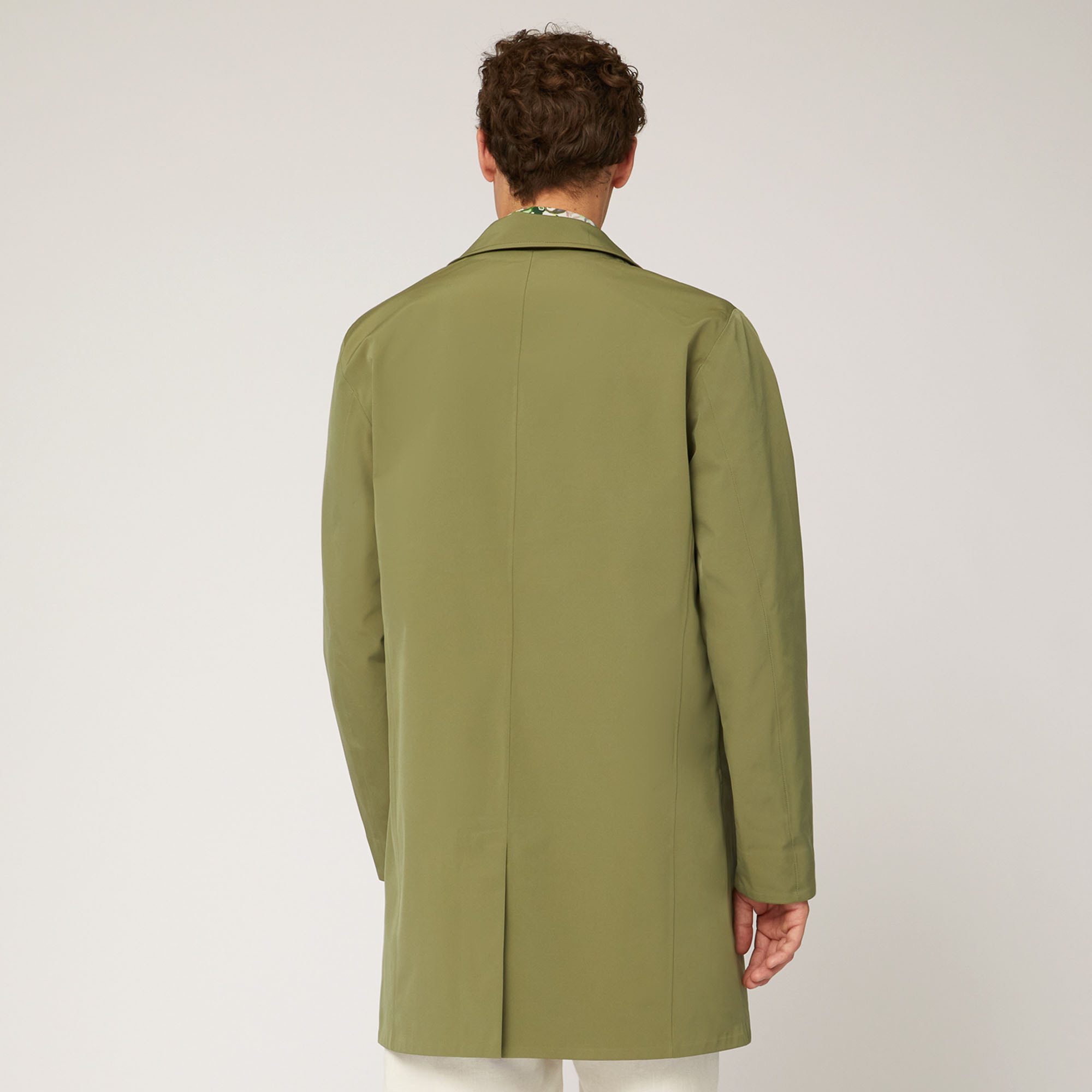 Coated Cotton Trench Coat