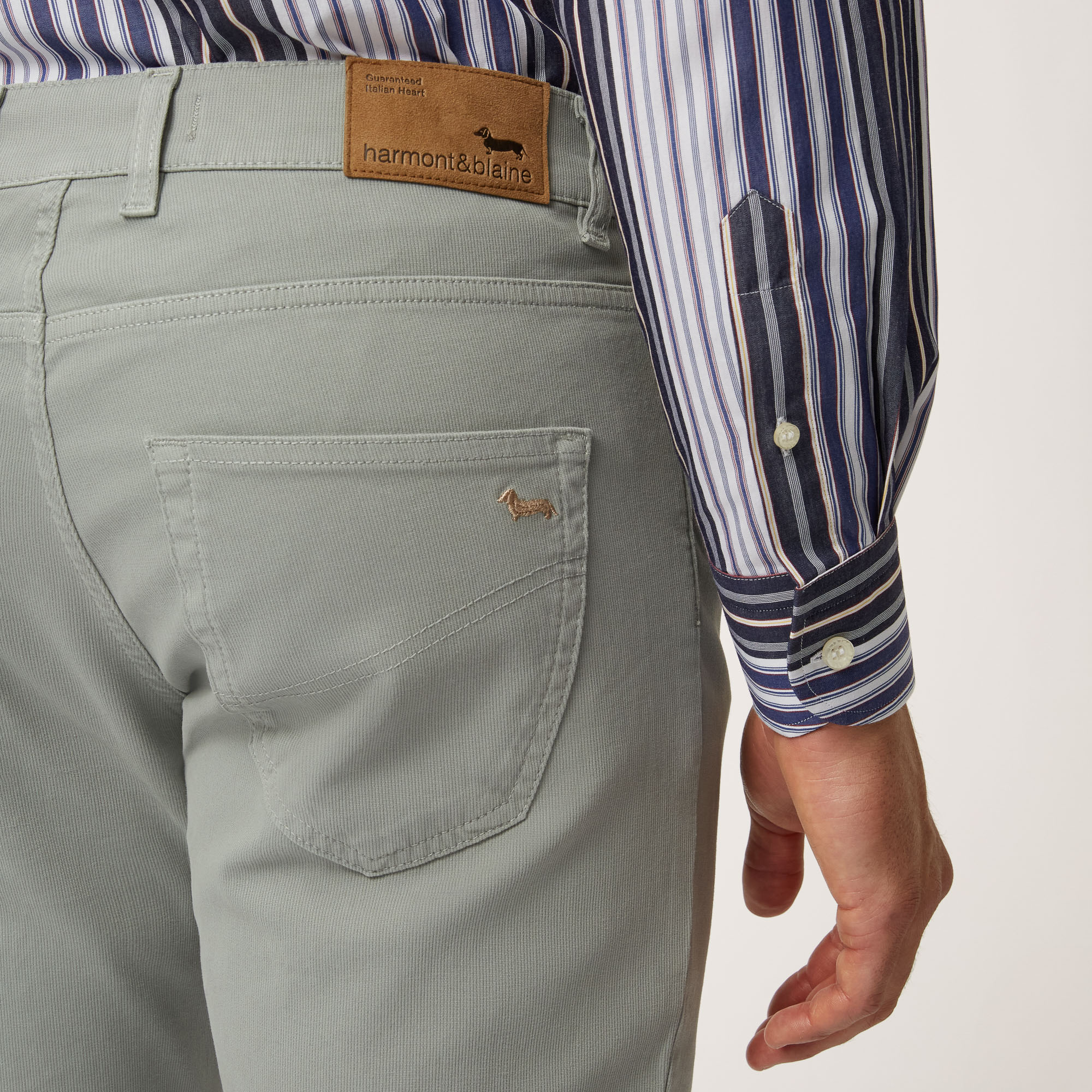 Narrow-Fit Five-Pocket Pants