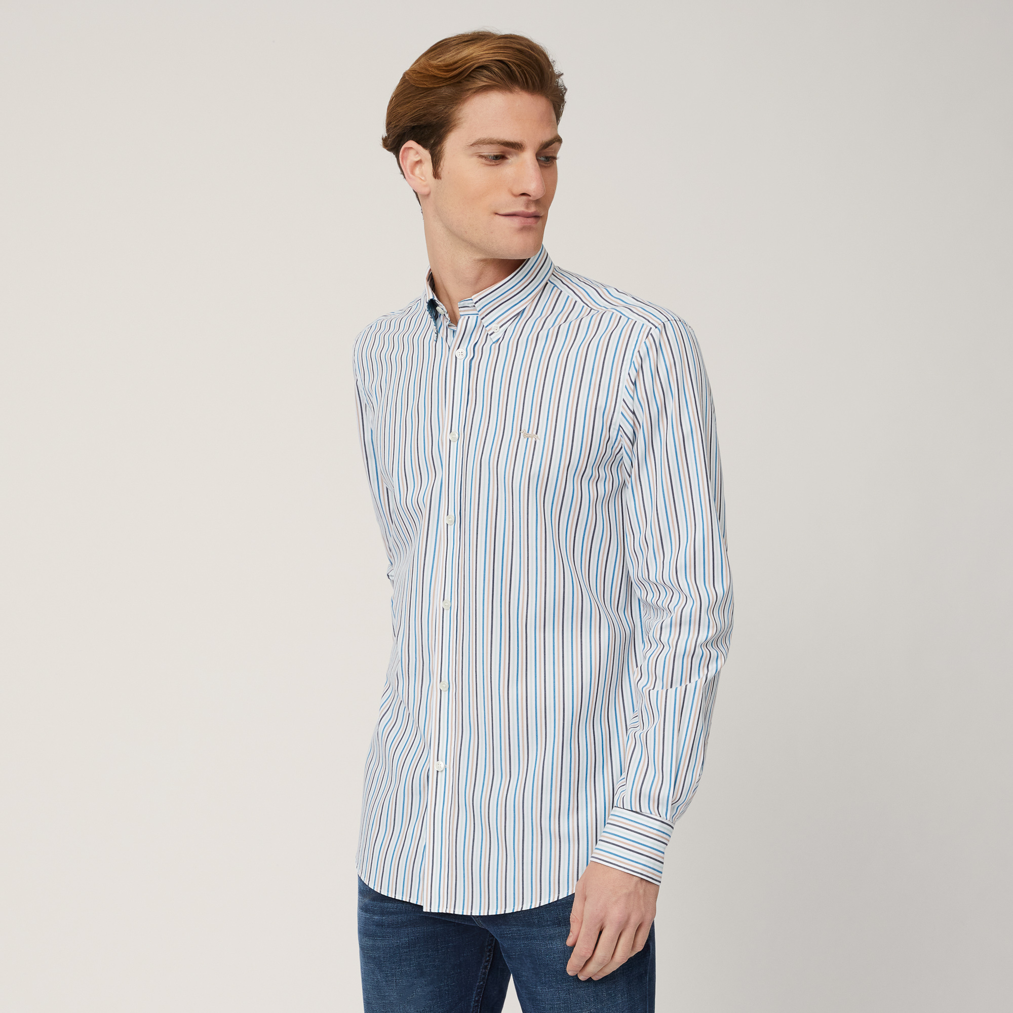 Shirt with Stripe Pattern