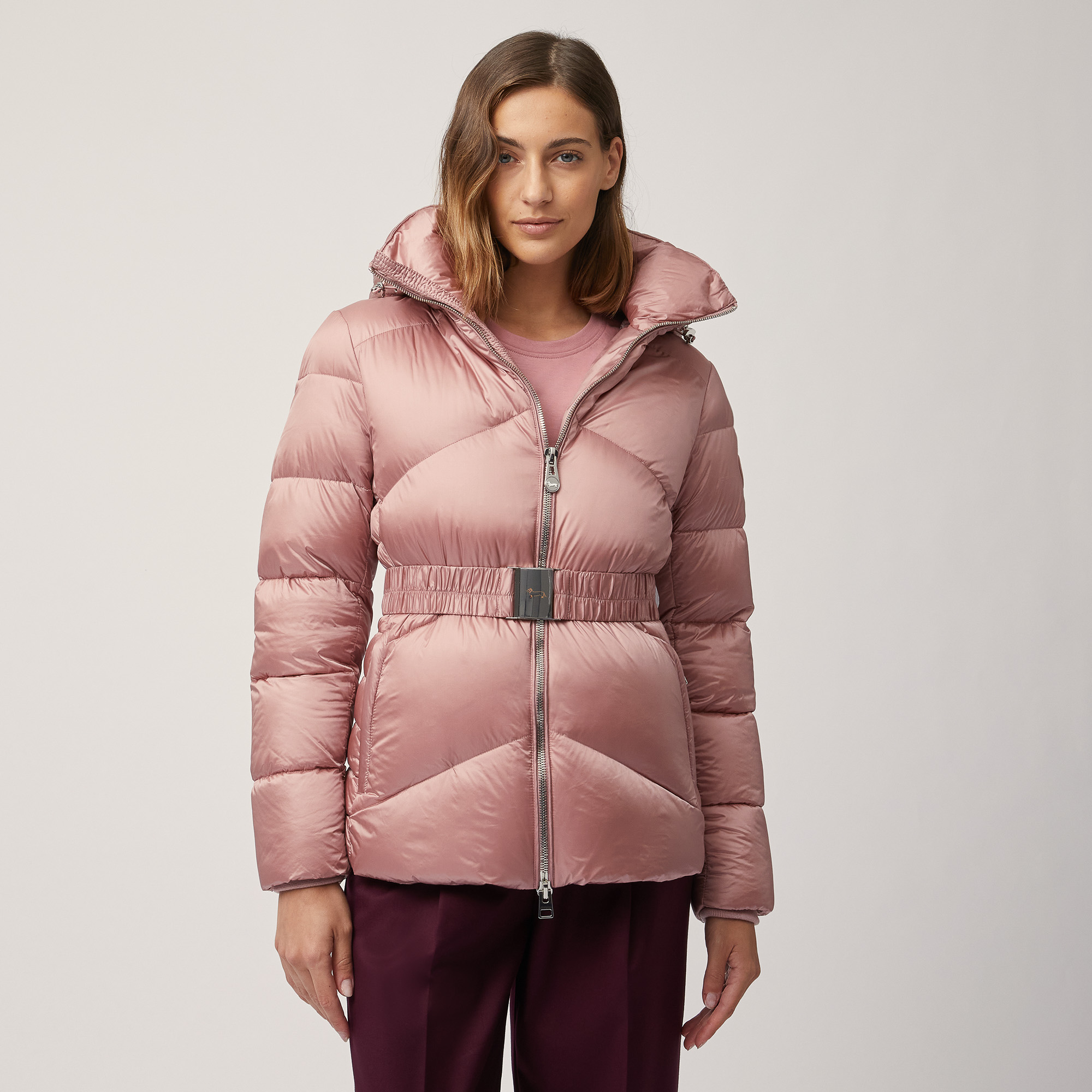 Belted Jacket, Pink, large image number 0