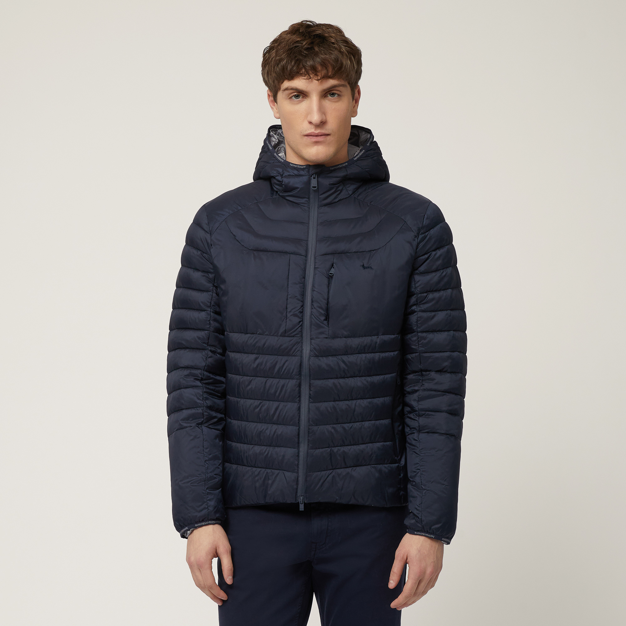 Jacket with Eco Padding, Navy Blue, large image number 0