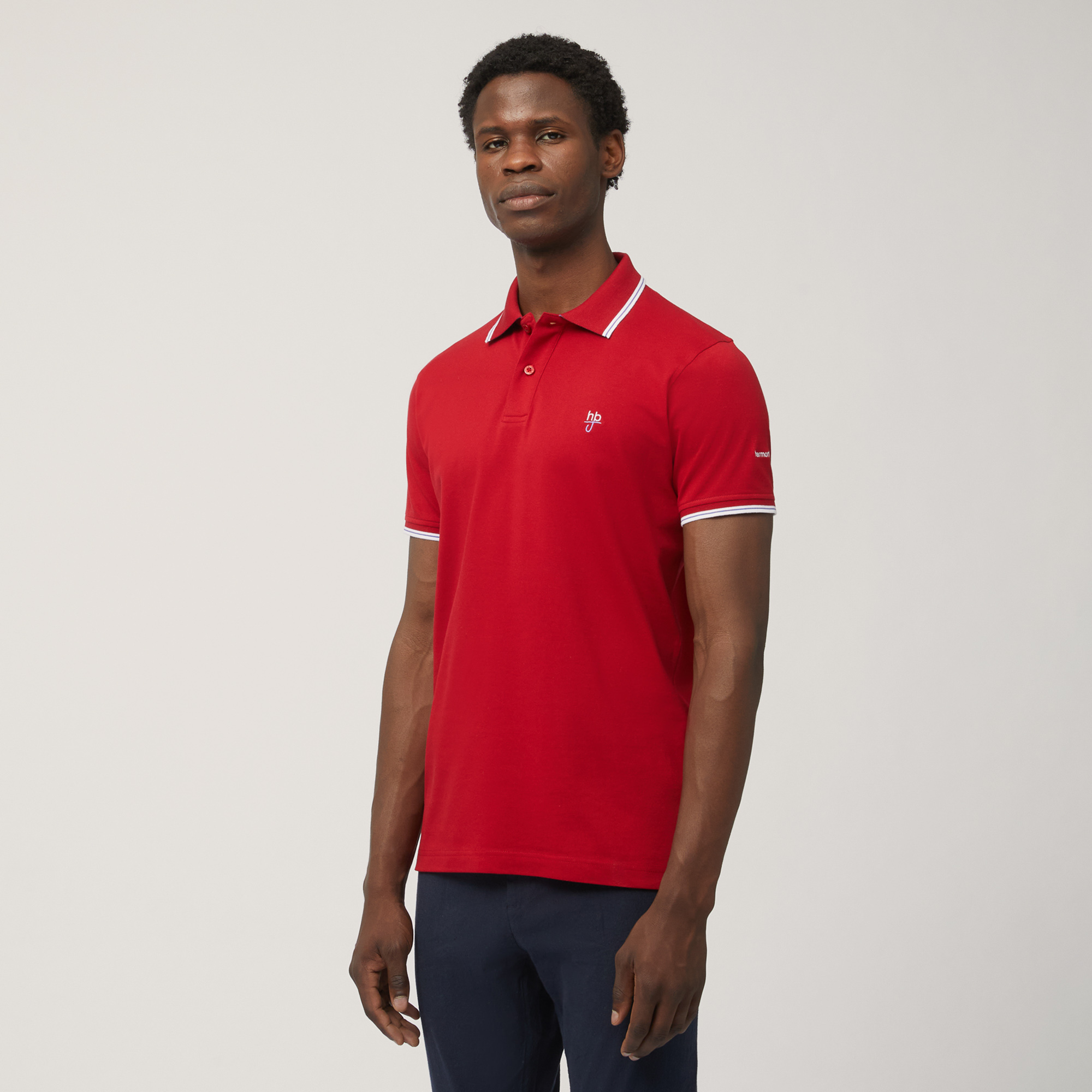 Polo Narrow Fit Con Logo, Rosso, large image number 0