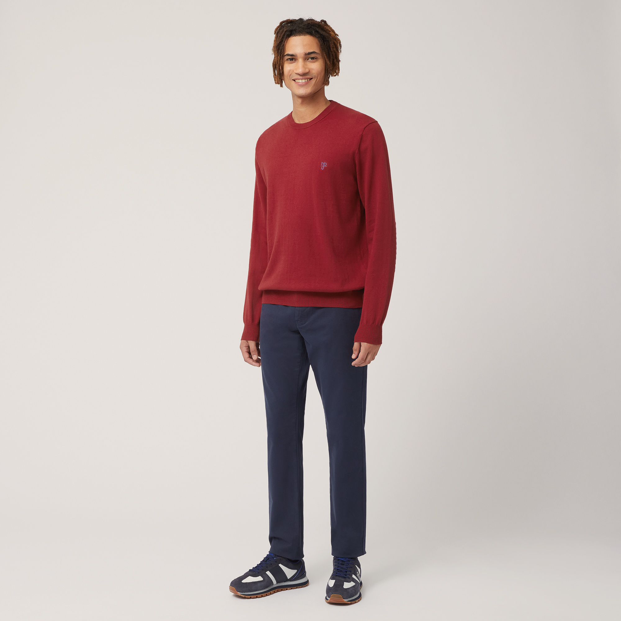 Maglia In Cotone E Cashmere, Rosso, large image number 3