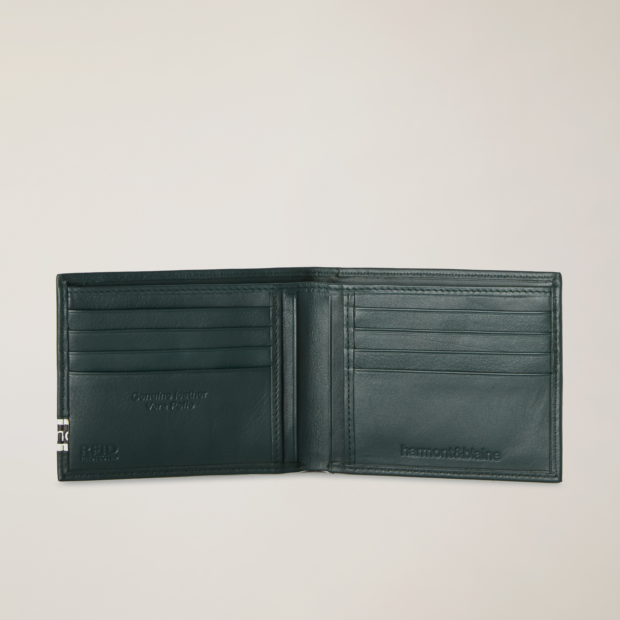 Portafoglio Bifold Logato, Verde, large image number 2