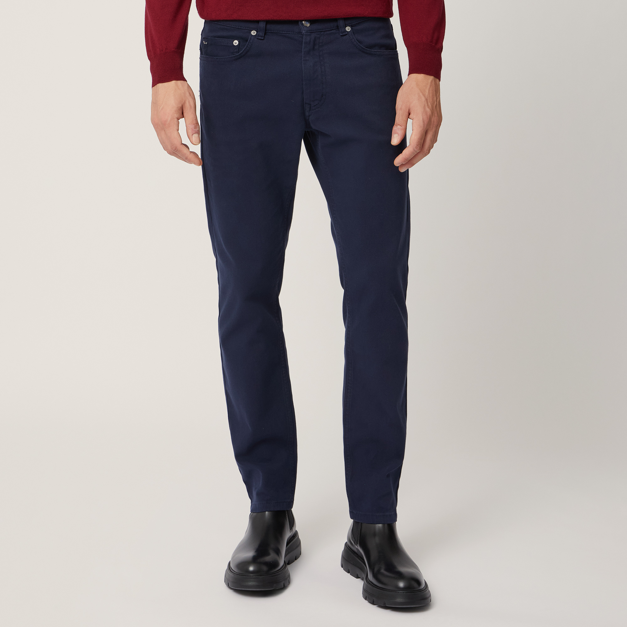 Narrow Fit Pants, Blu, large image number 0