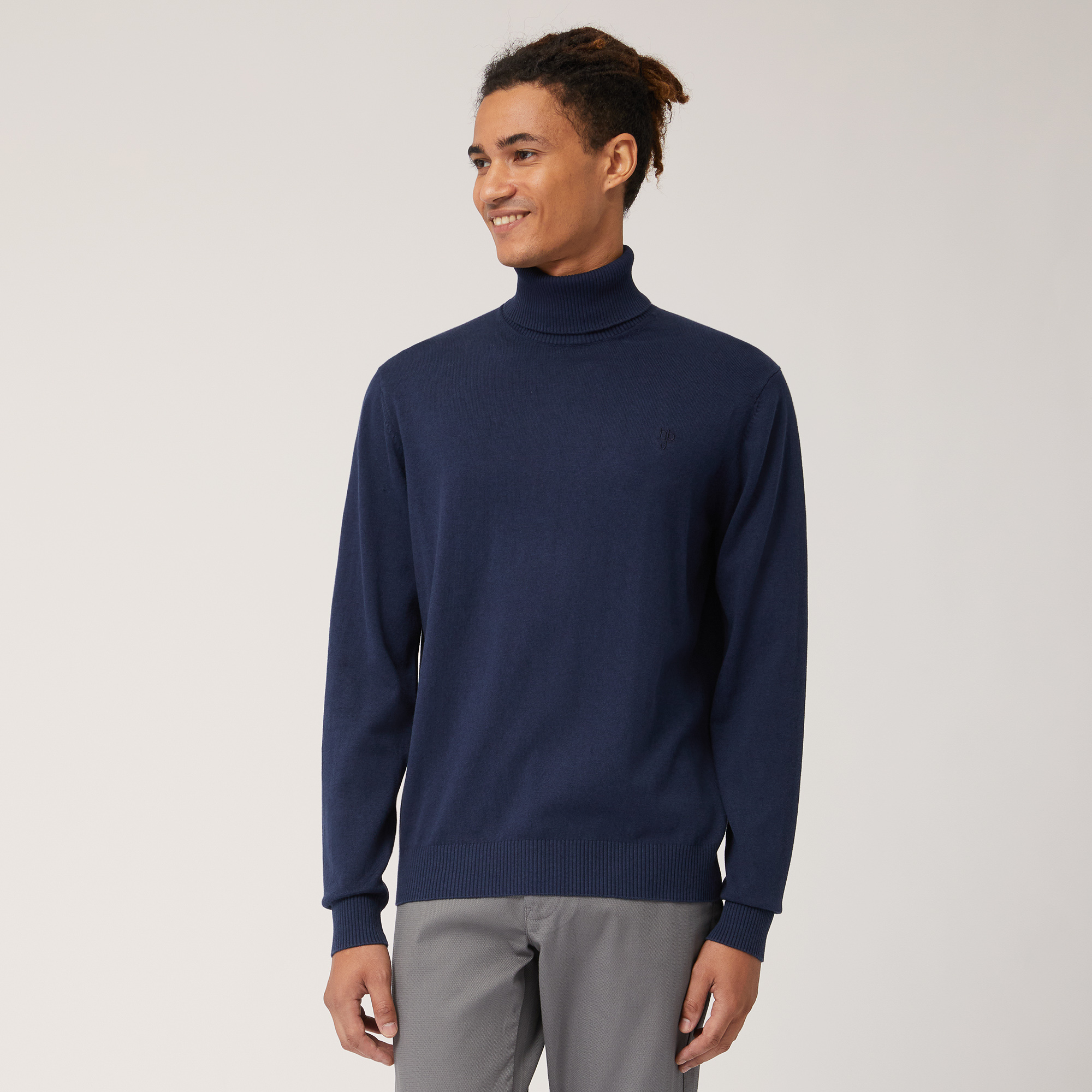 Dolcevita In Misto Cashmere, Blu, large