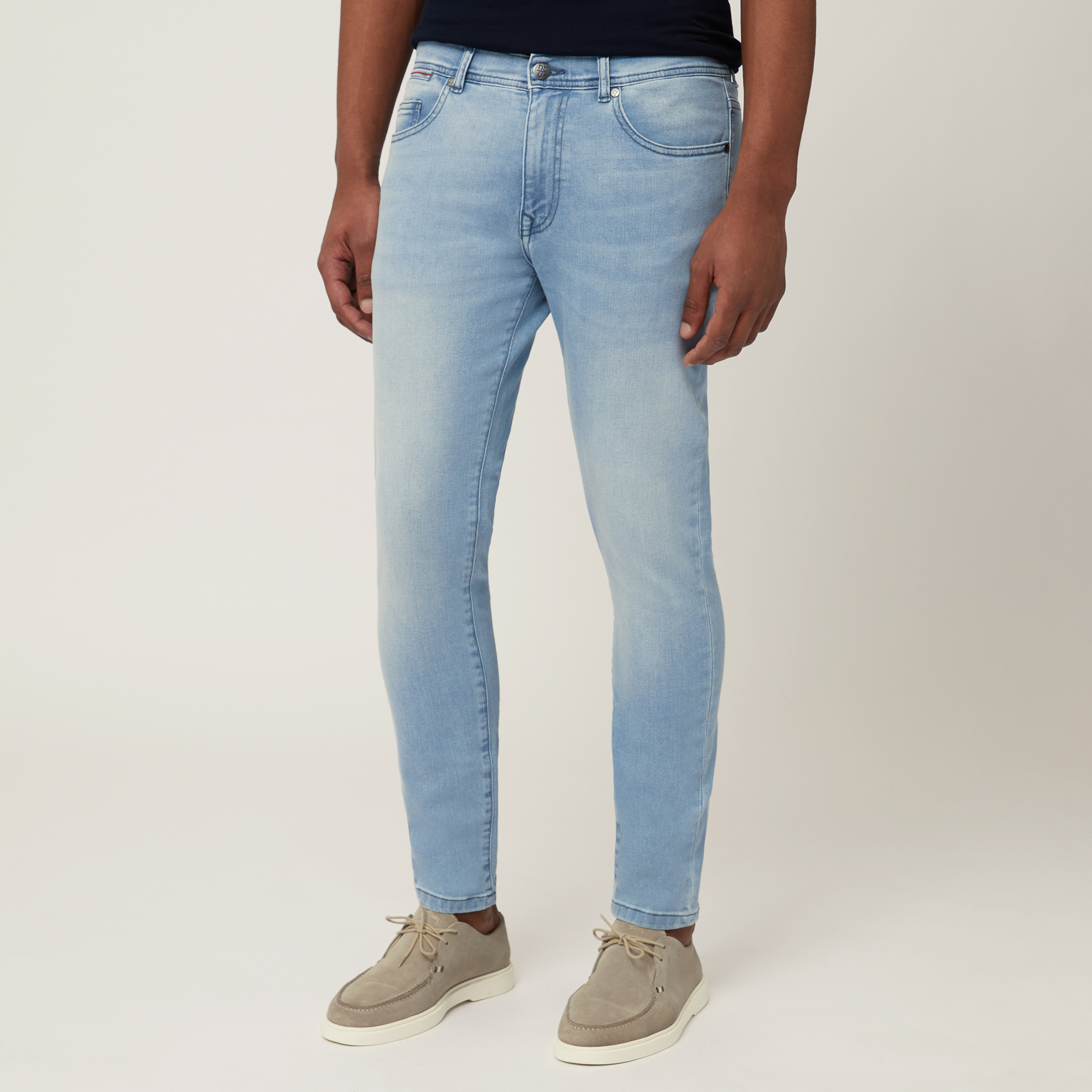 Slim Five-Pocket Denim Pants