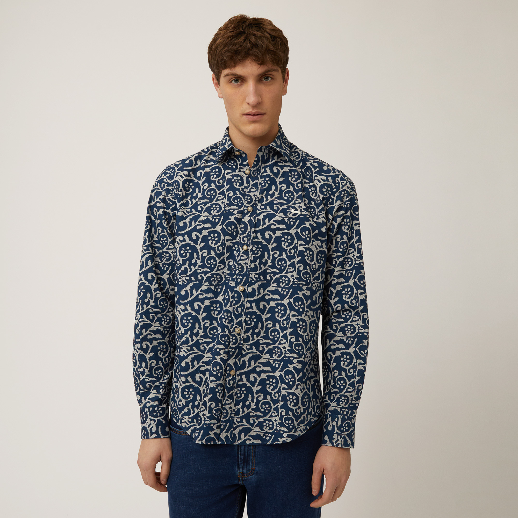 Shirt with All-Over Pattern