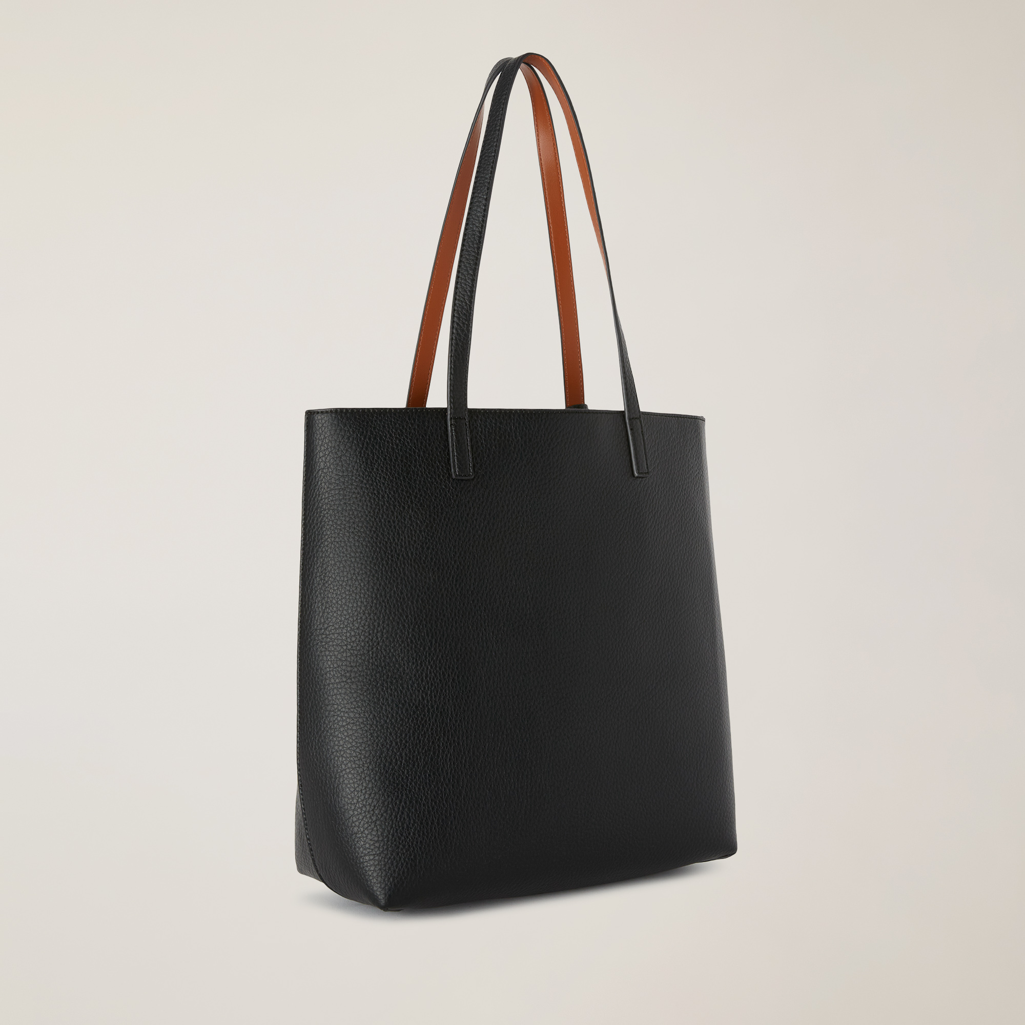 Borsa Shopper Con Logo, Nero, large image number 2