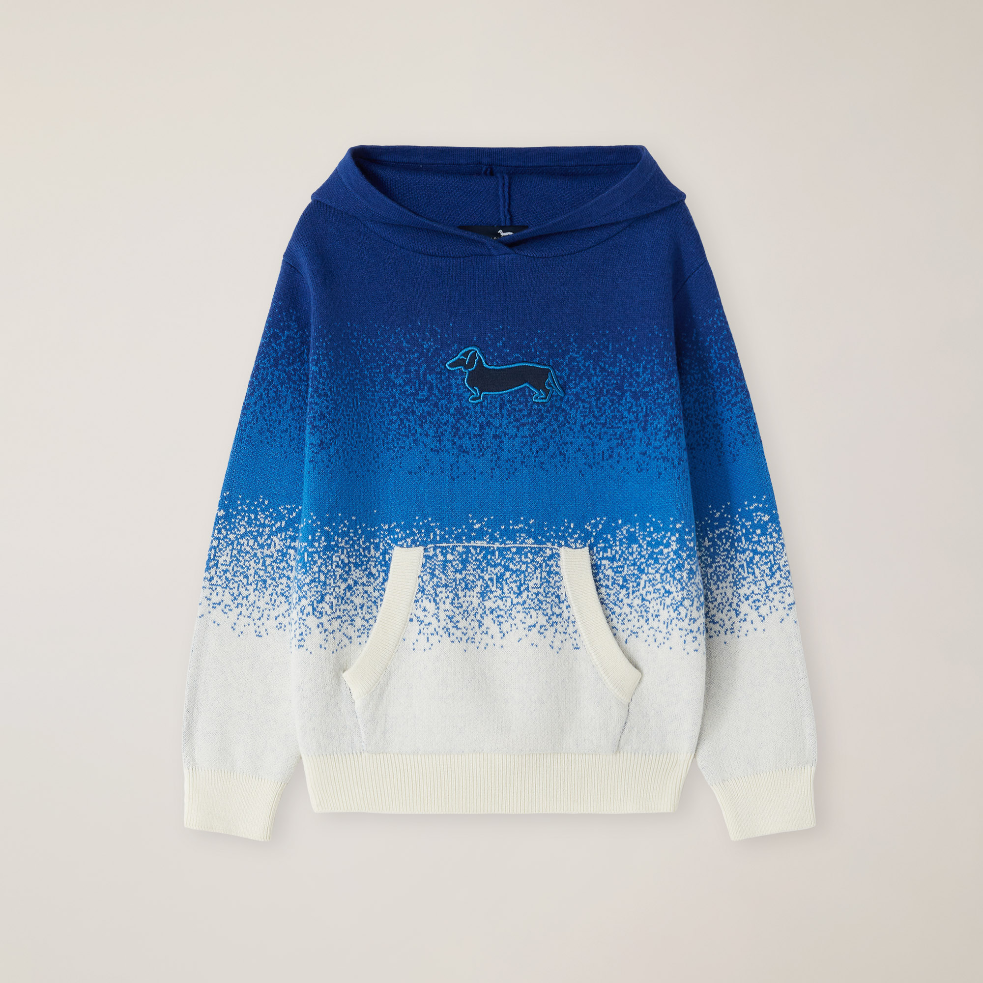 Hoodie With A Pixel Effect, Ocean, large image number 0