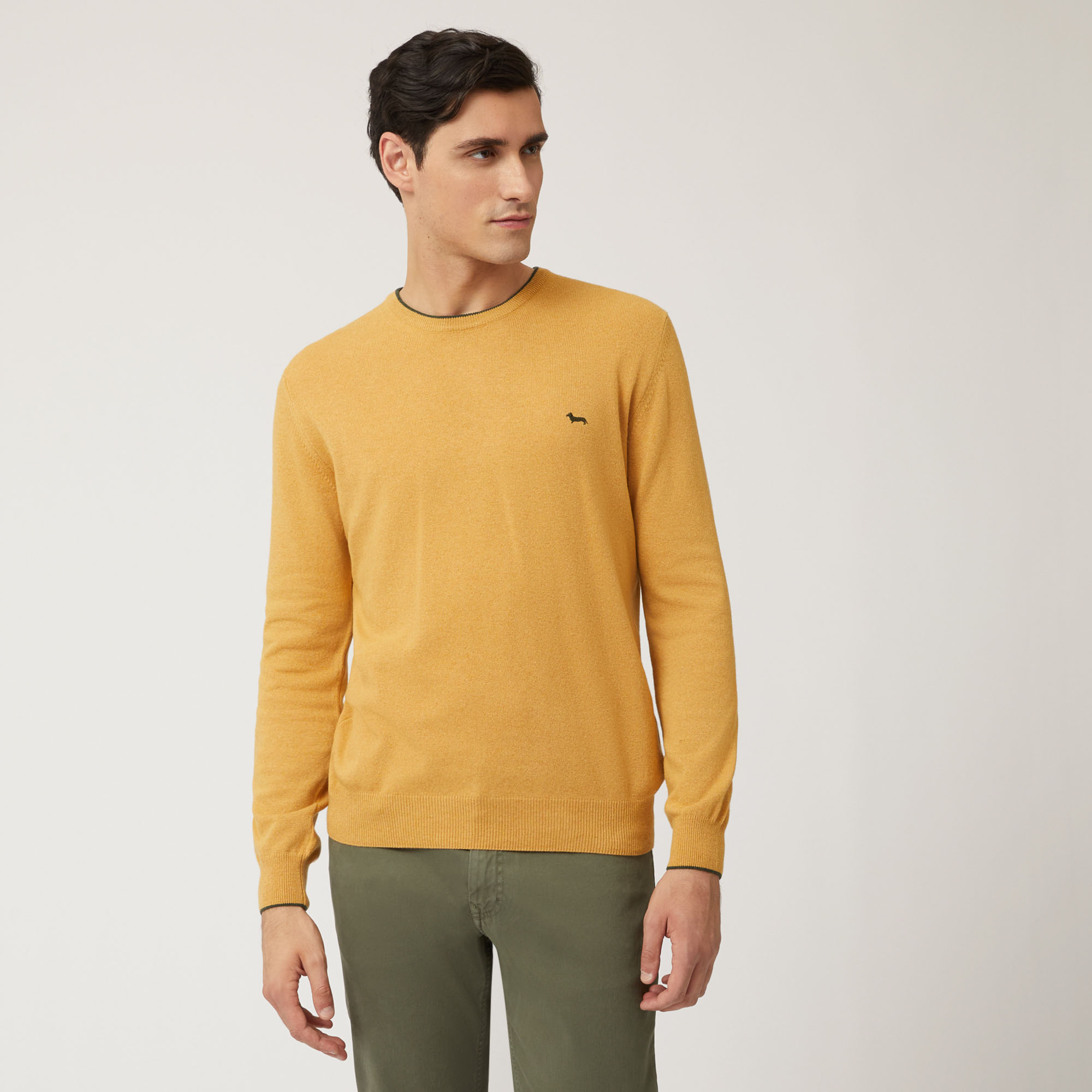 Mustard yellow clearance crew neck sweatshirt