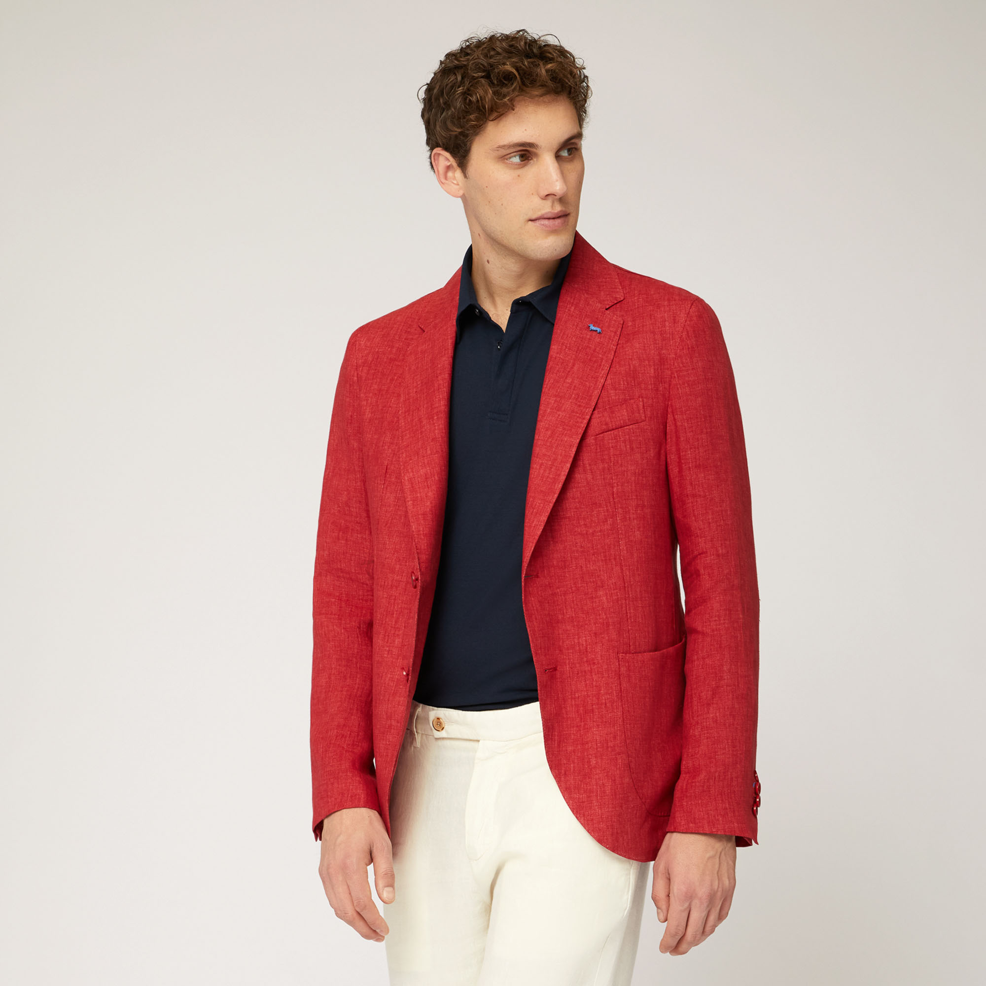 Linen Jacket with Pockets