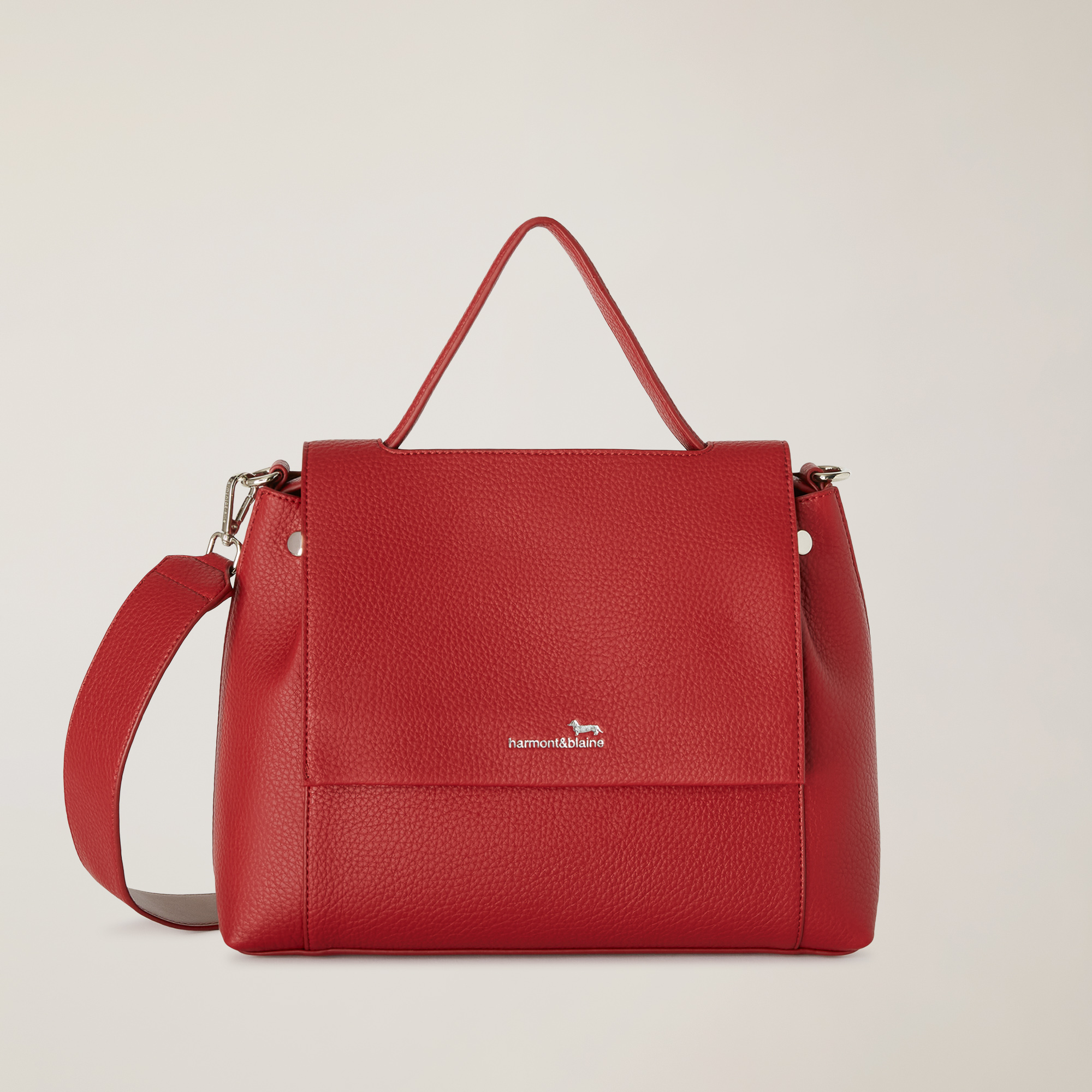 Handbag with Shoulder Strap, Red, large image number 0