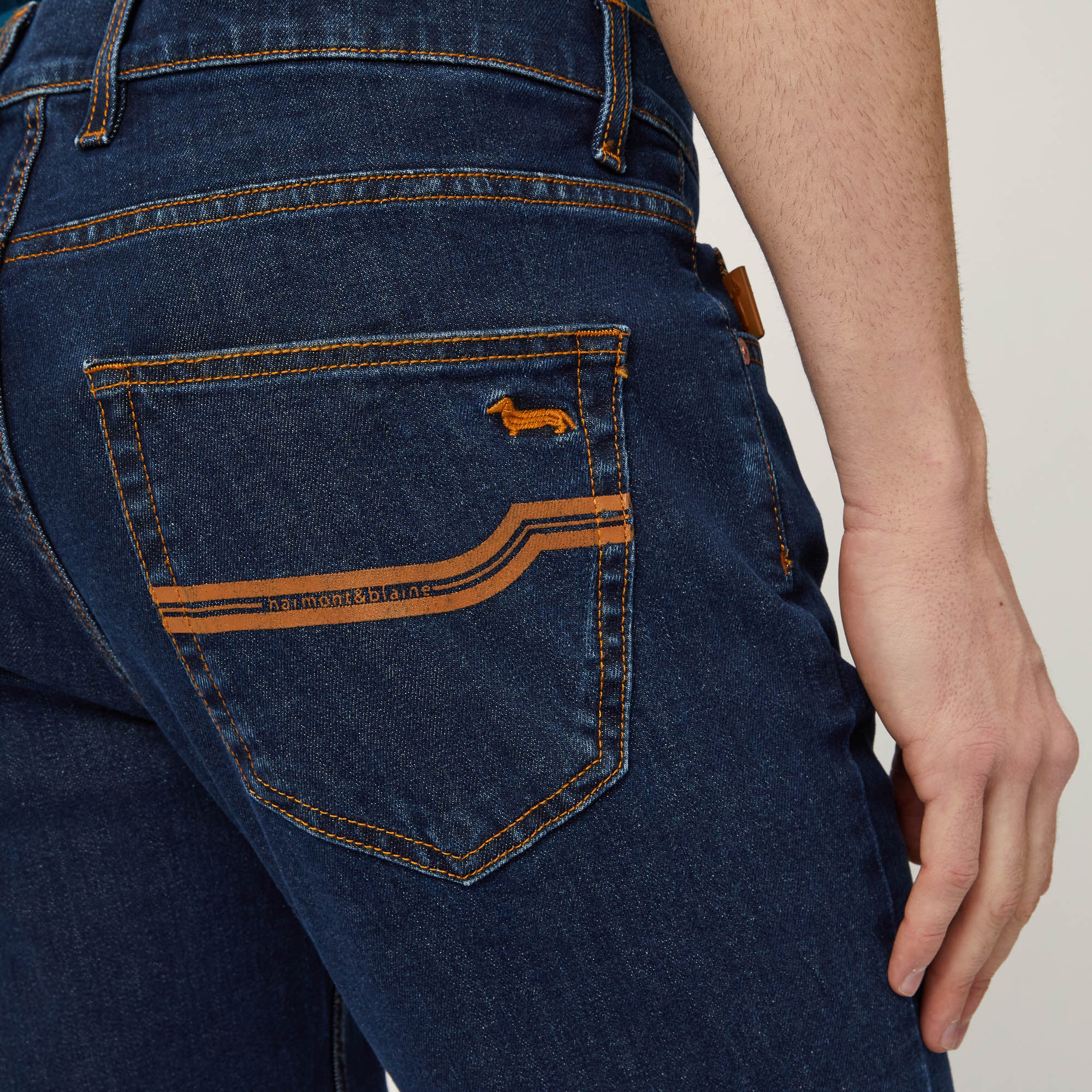 Jeans with Print at the Back, Denim, large image number 2