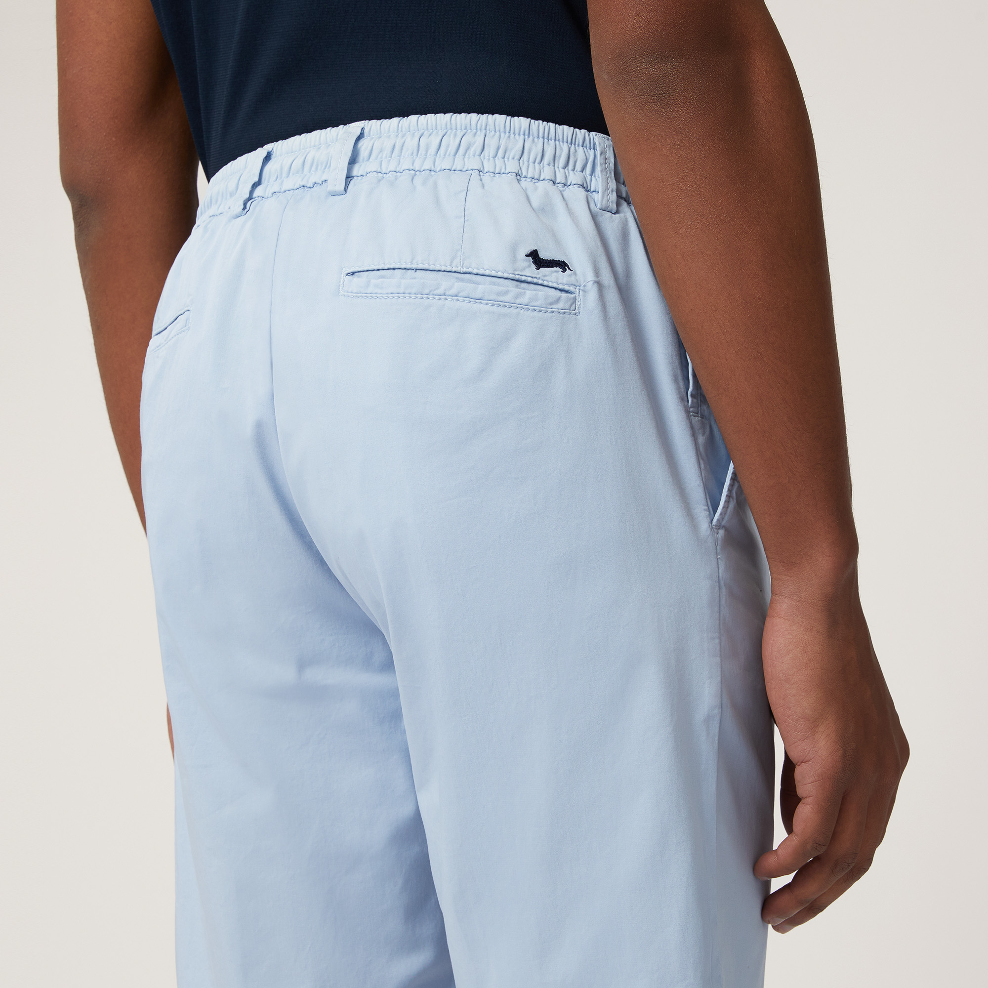 Cotton Bermuda Shorts with Drawstring, Light Blue, large image number 2