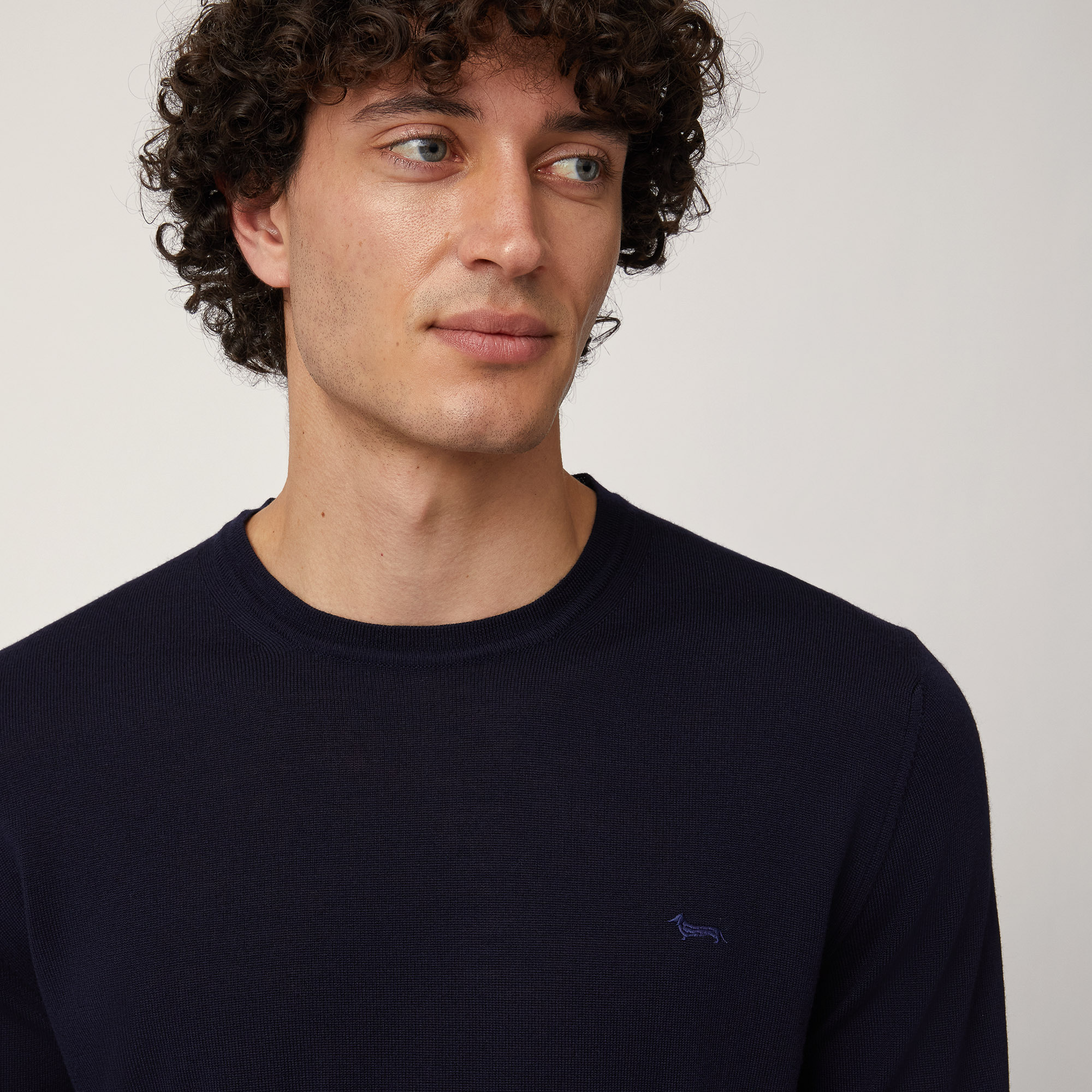 Merino Wool Lightweight Pullover, Blu, large image number 2