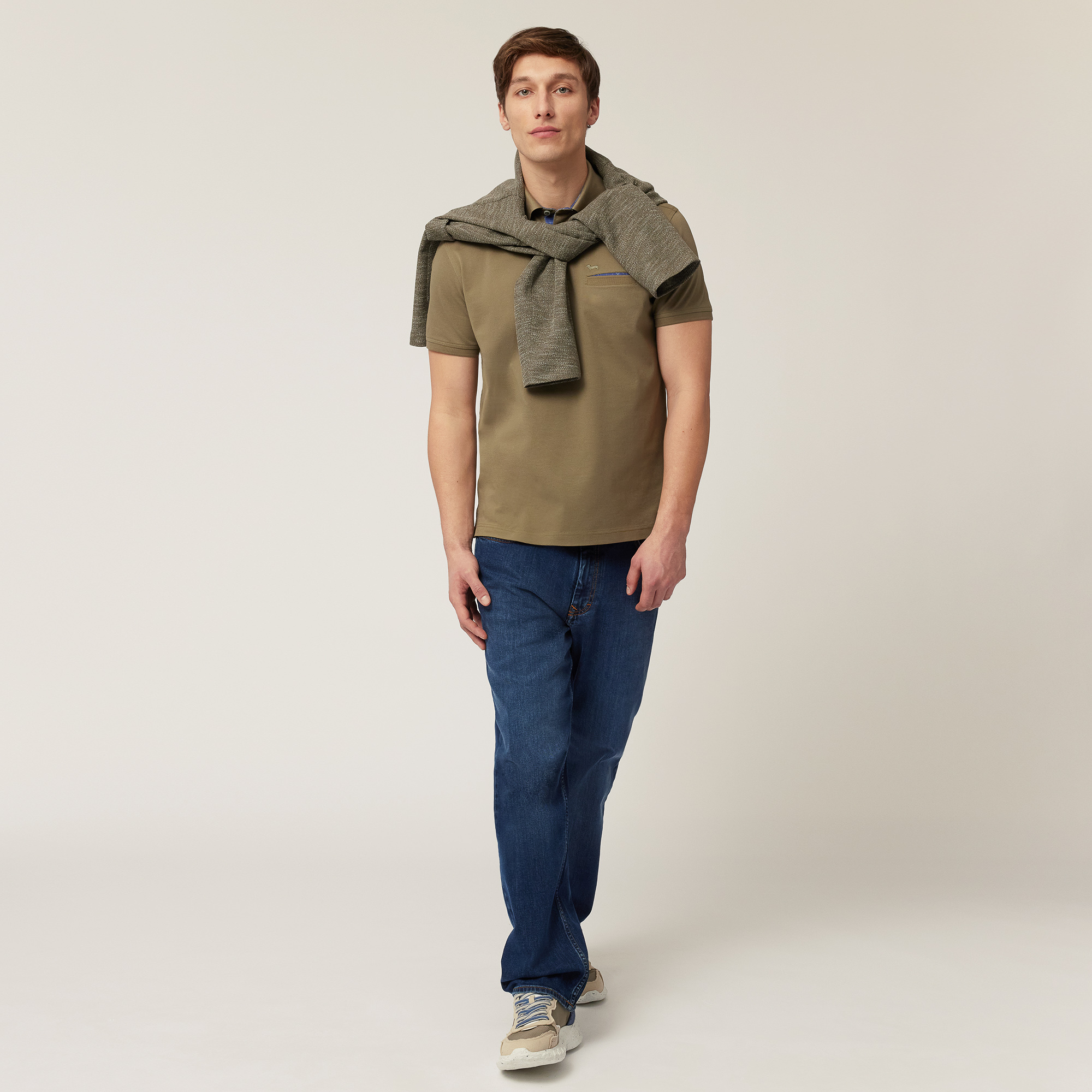 Polo with Pocket, Military Green, large image number 3