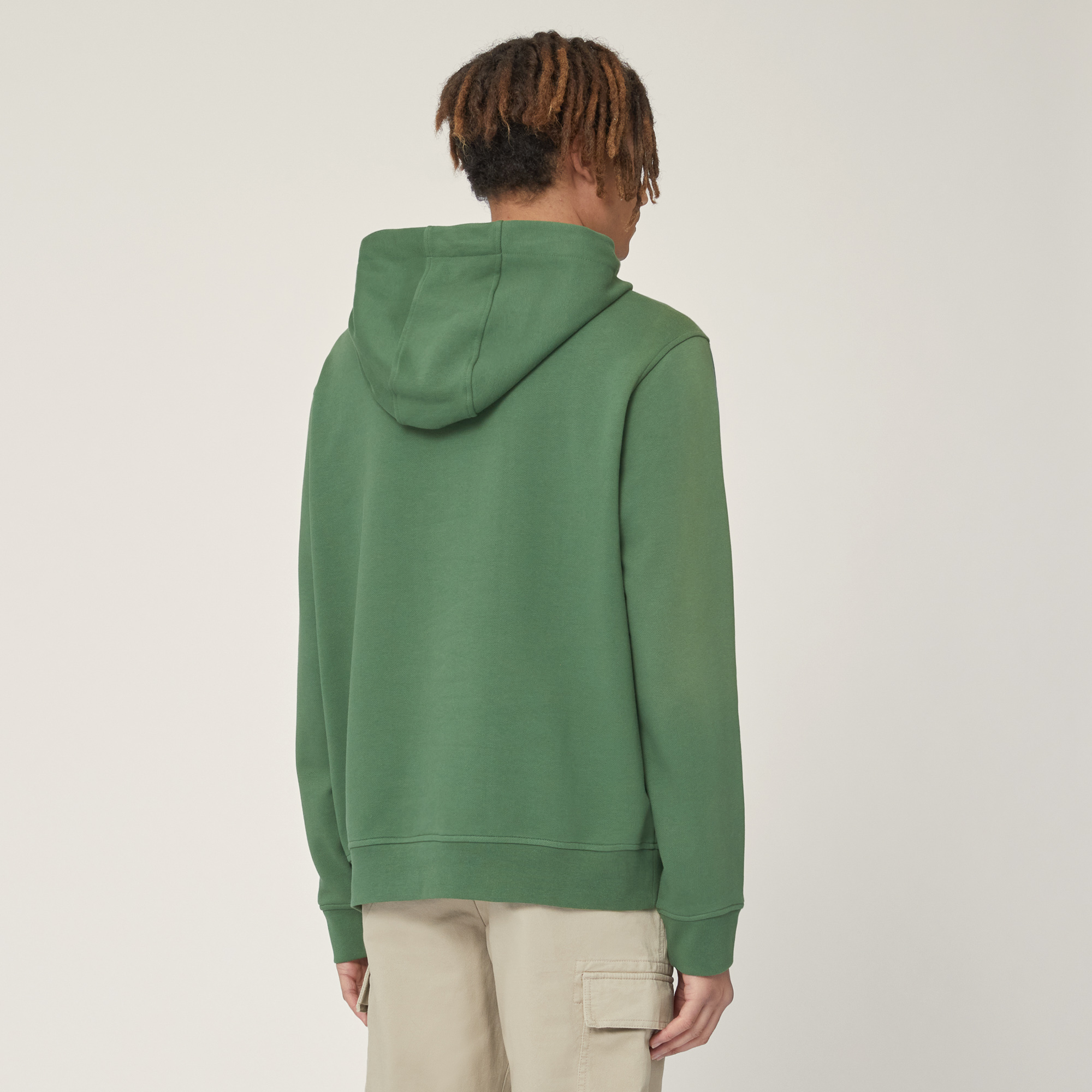 Hoodie with Dachshund, Green, large image number 1