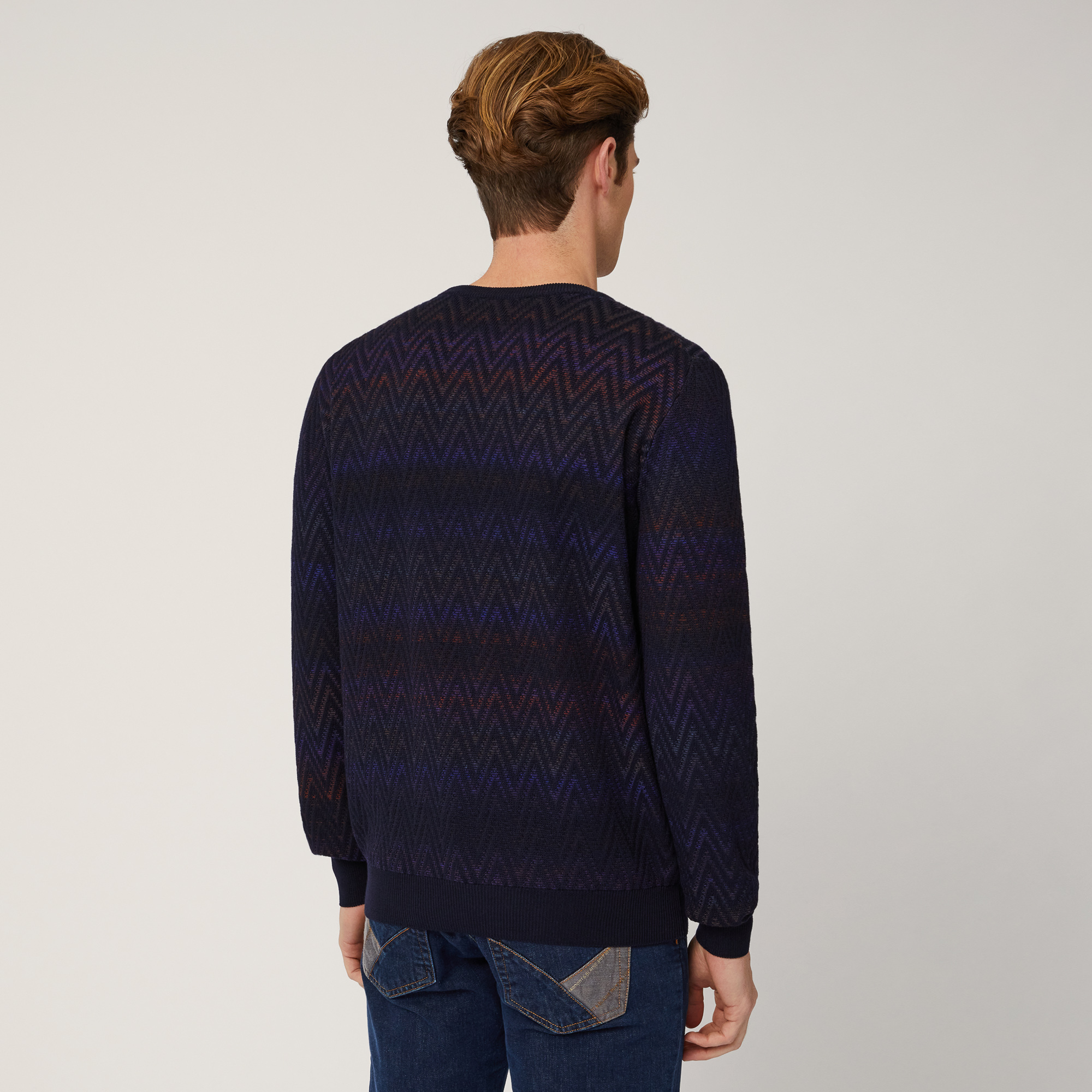 Gradient Crew-Neck Pullover