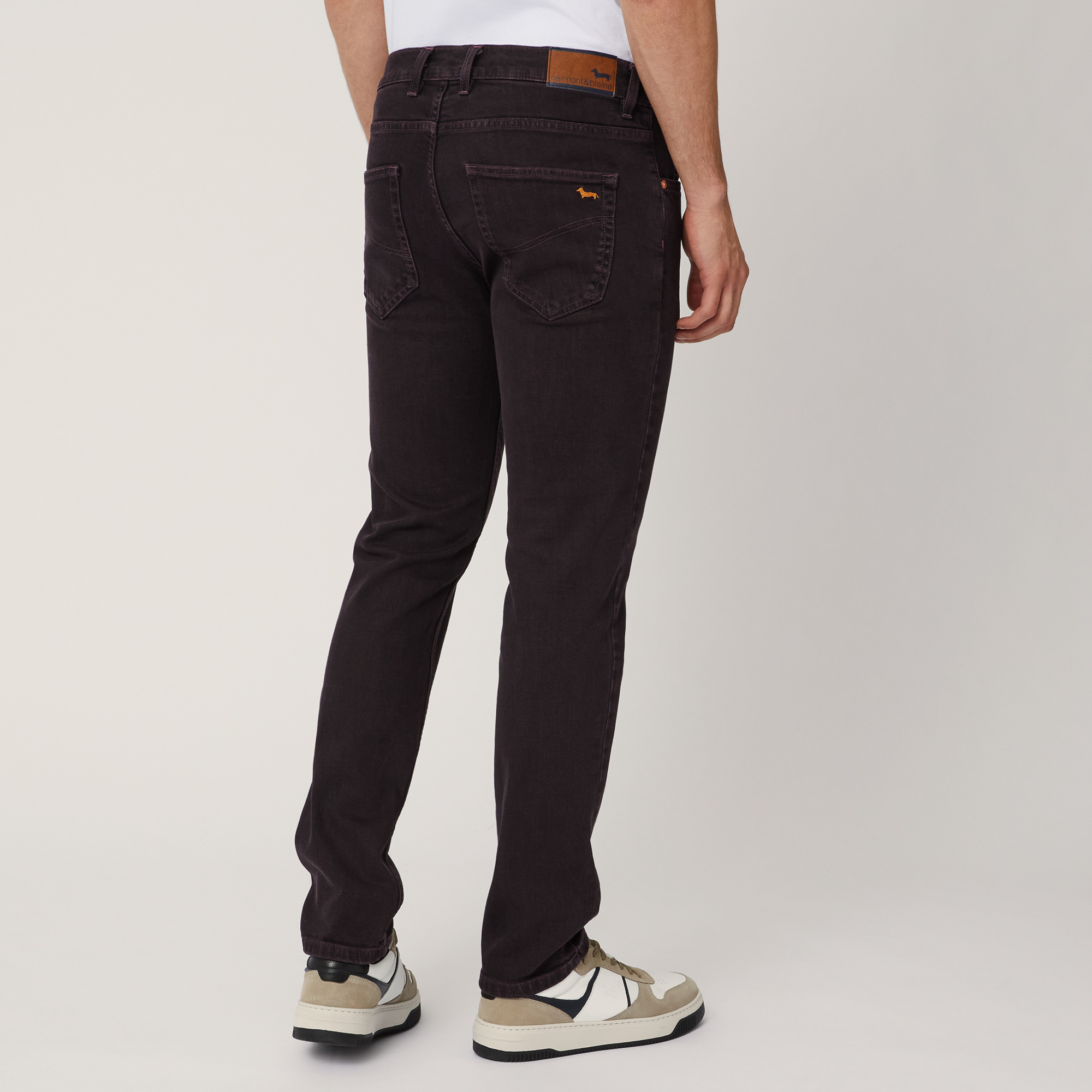 Narrow 5-Pocket Pants, Rosso, large image number 1