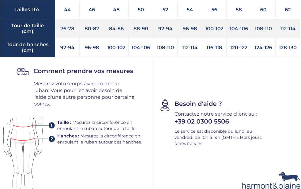 Guide des tailles