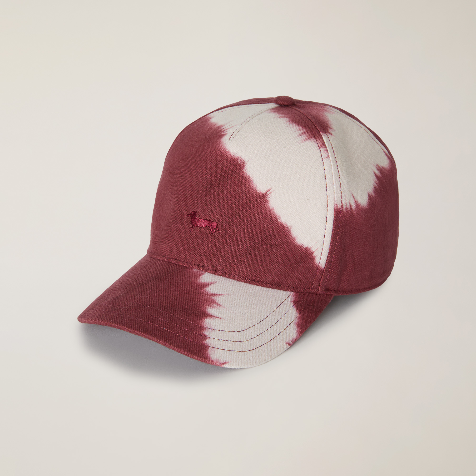 Tie-Dye Baseball Cap, Burgundy, large image number 0