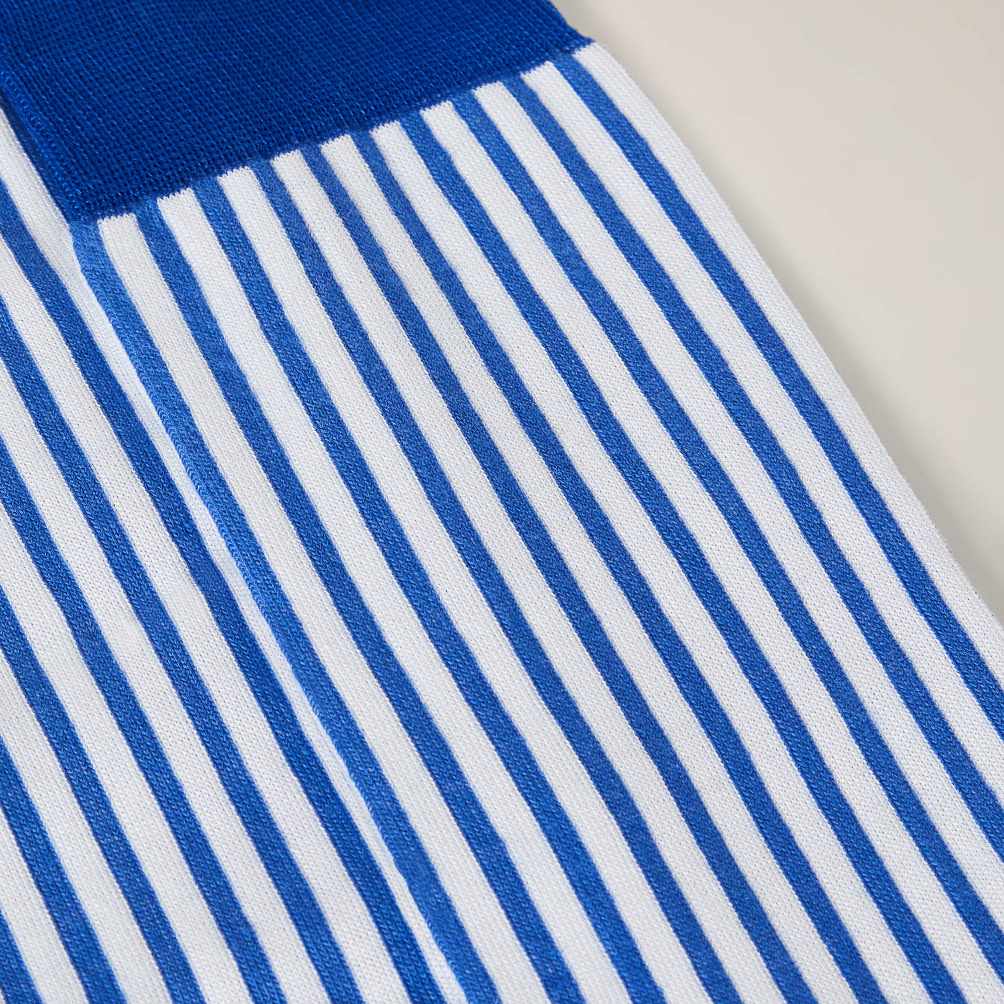 Short Socks with Vertical Stripes, Light Blue, large image number 1