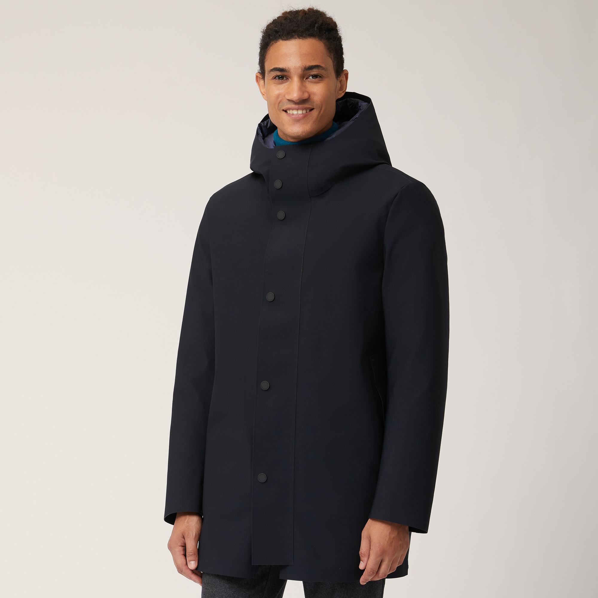 Down Padded Trench Coat, , large image number 0