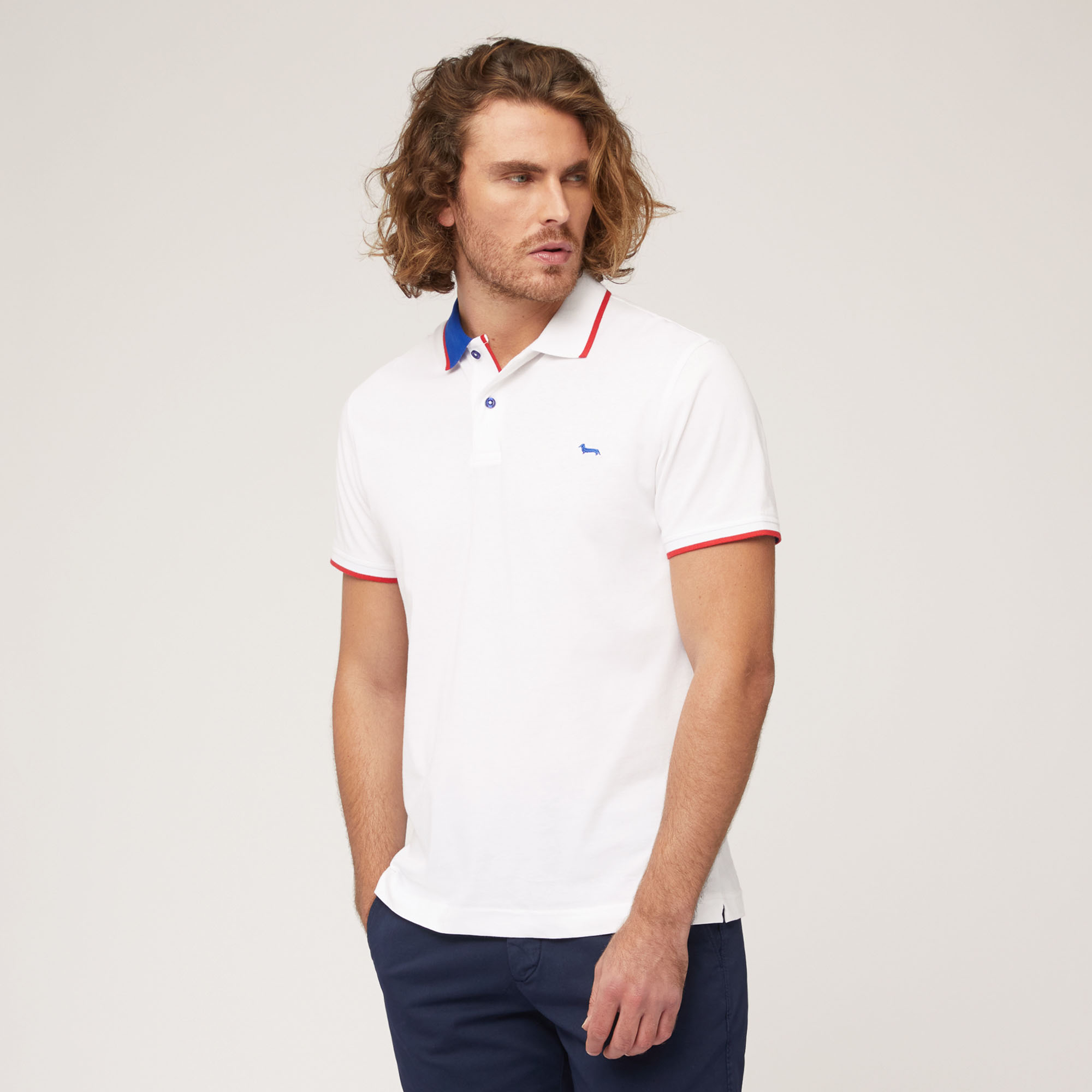 Polo with Two-Tone Collar