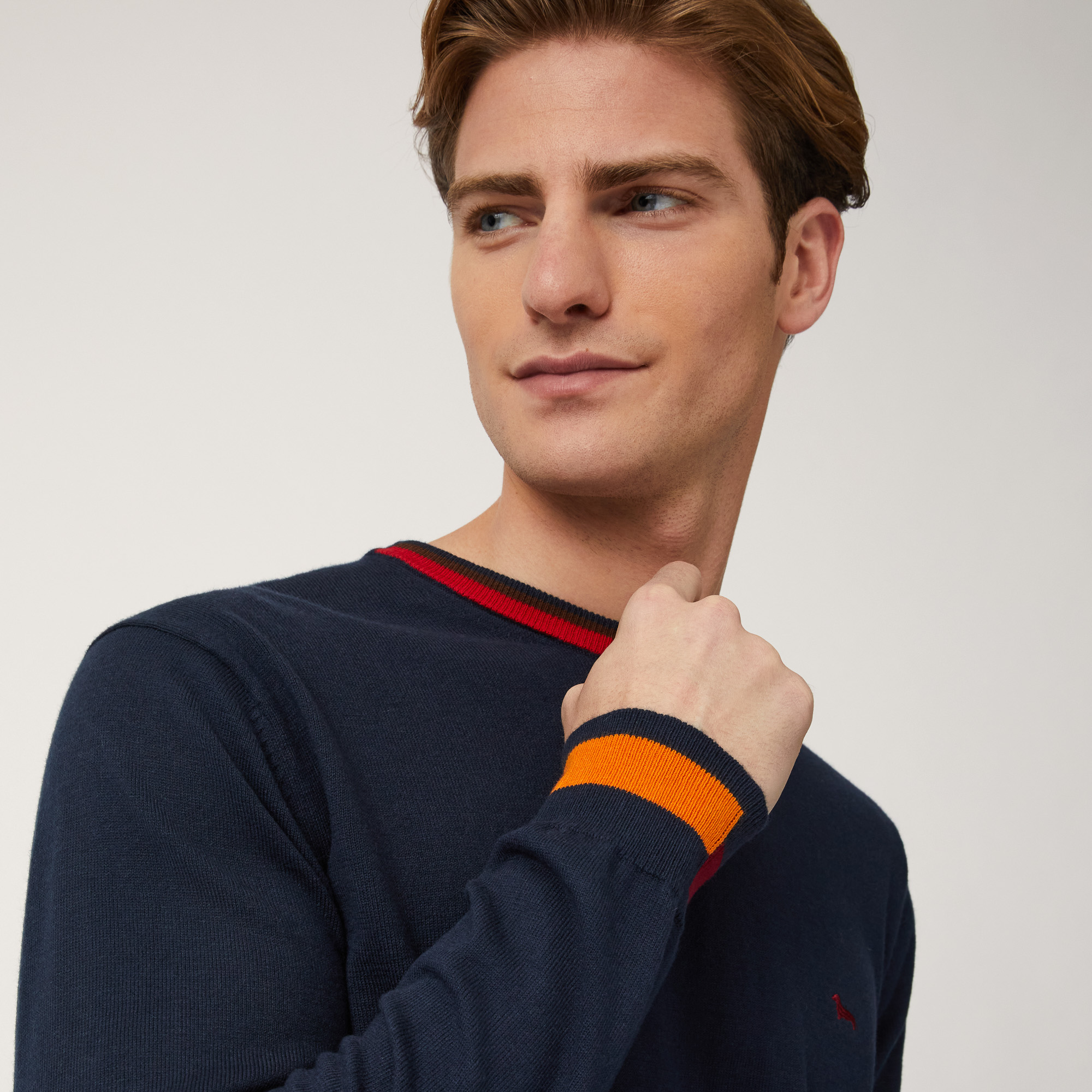 Color-Block Pullover, Blue, large image number 2