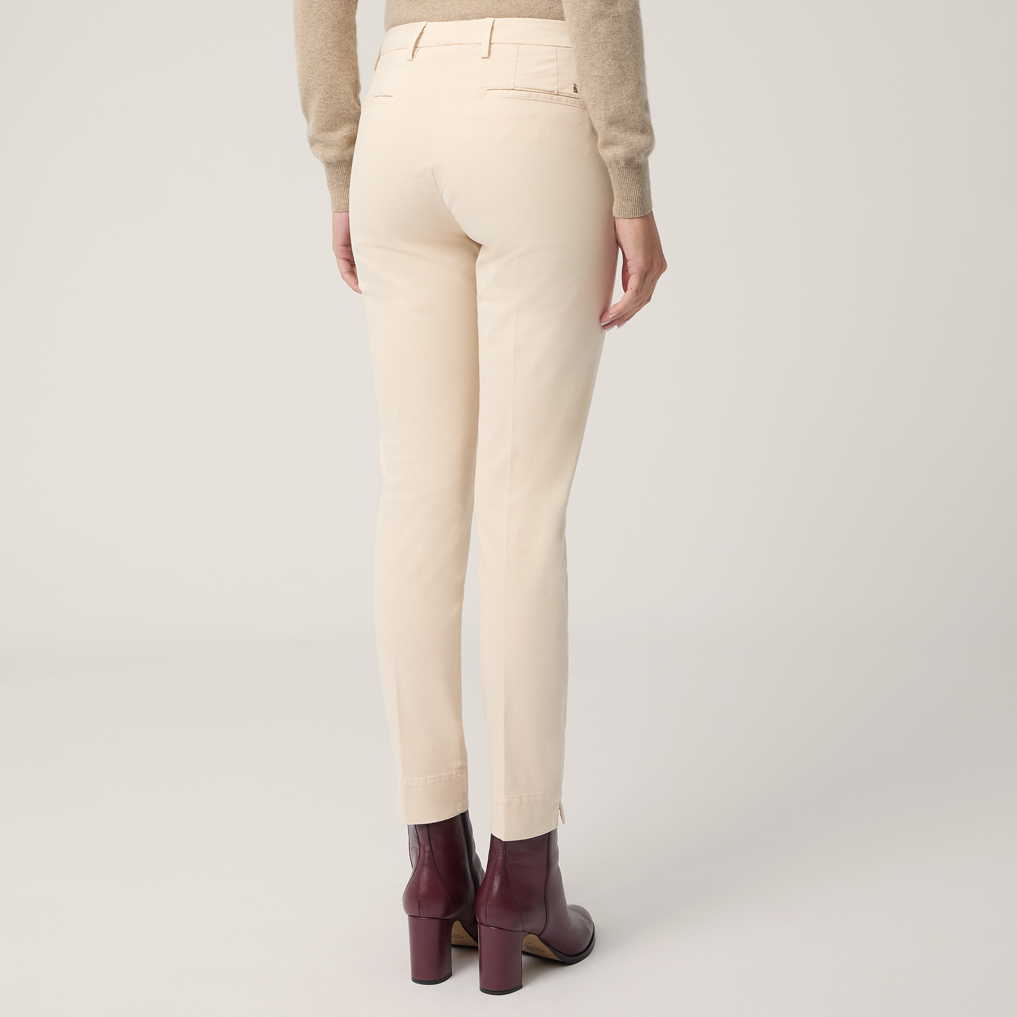 Pantalones chinos con logotipo, Beige, large image number 1