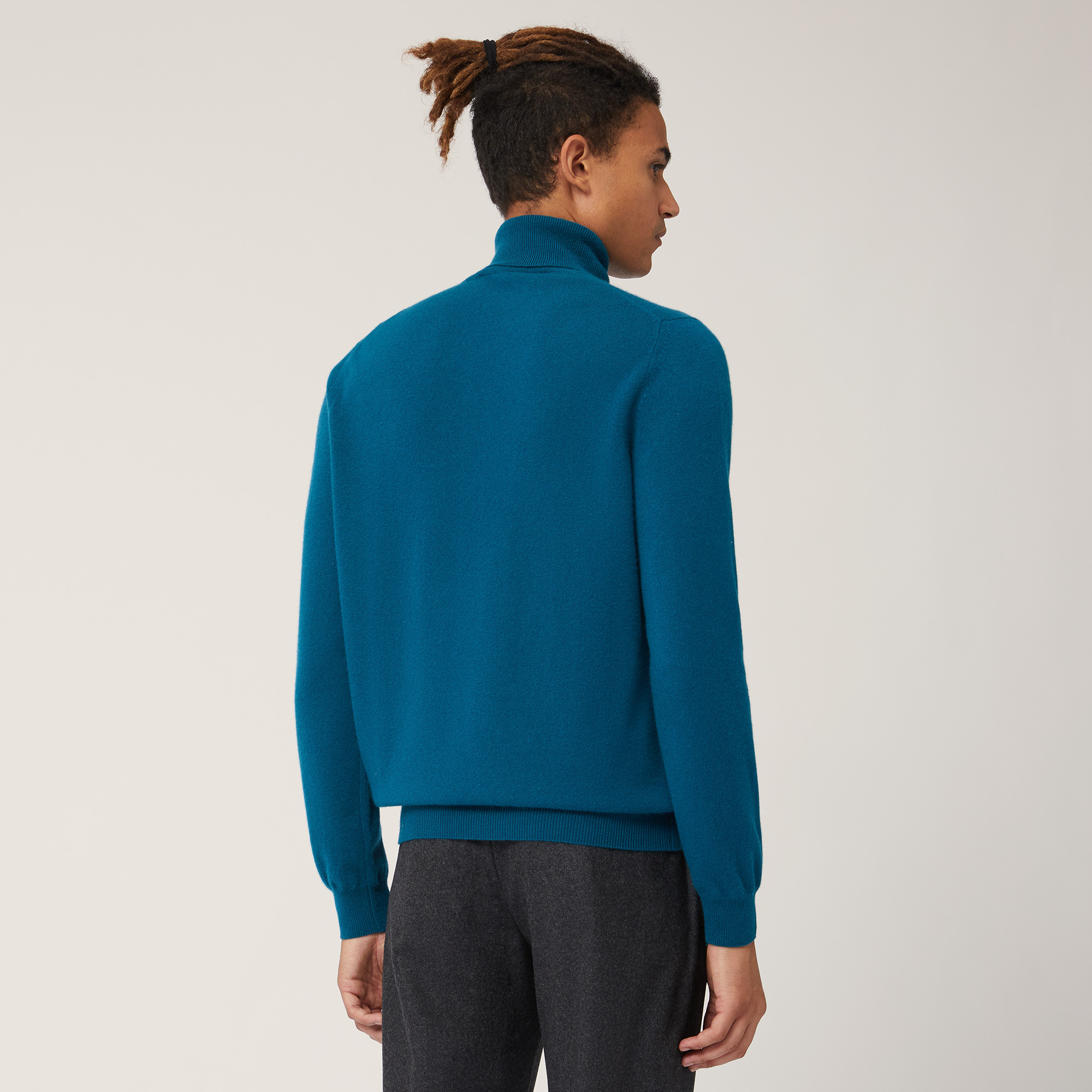 Dolcevita In Puro Cashmere, Blu, large image number 1