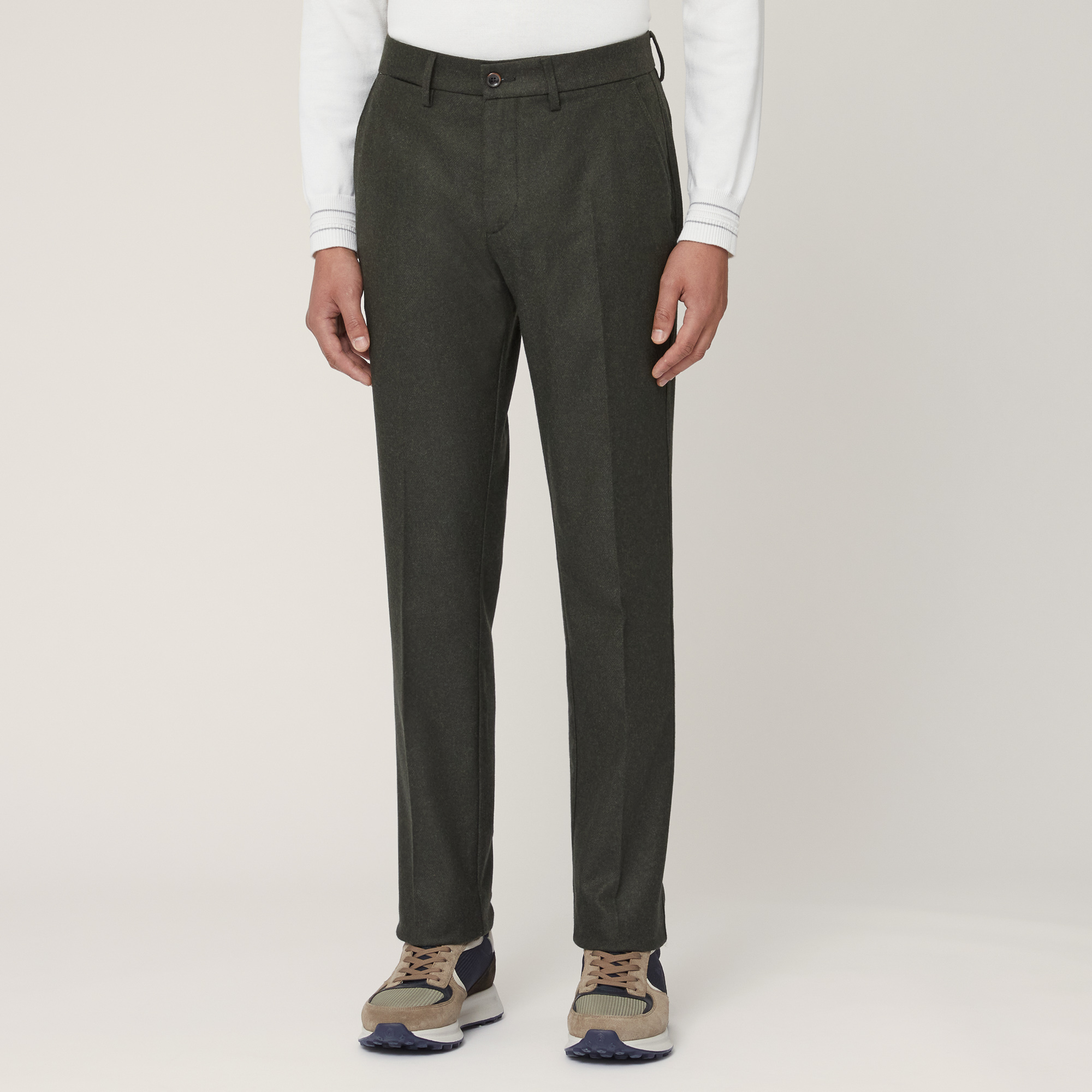 Wool-Blend Chinos